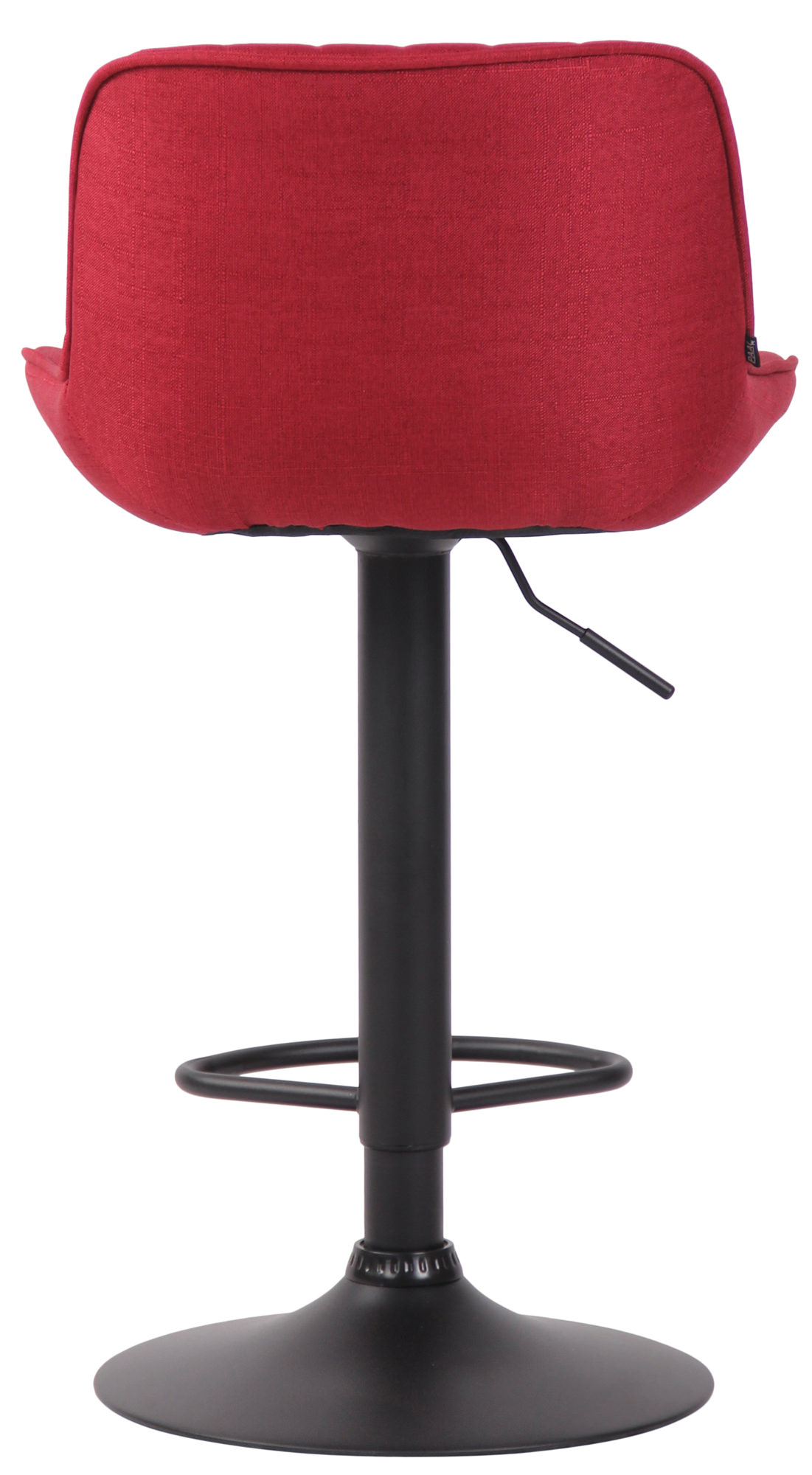 Tabouret de bar Lentini en Tissu avec Piètement trompette en Métal