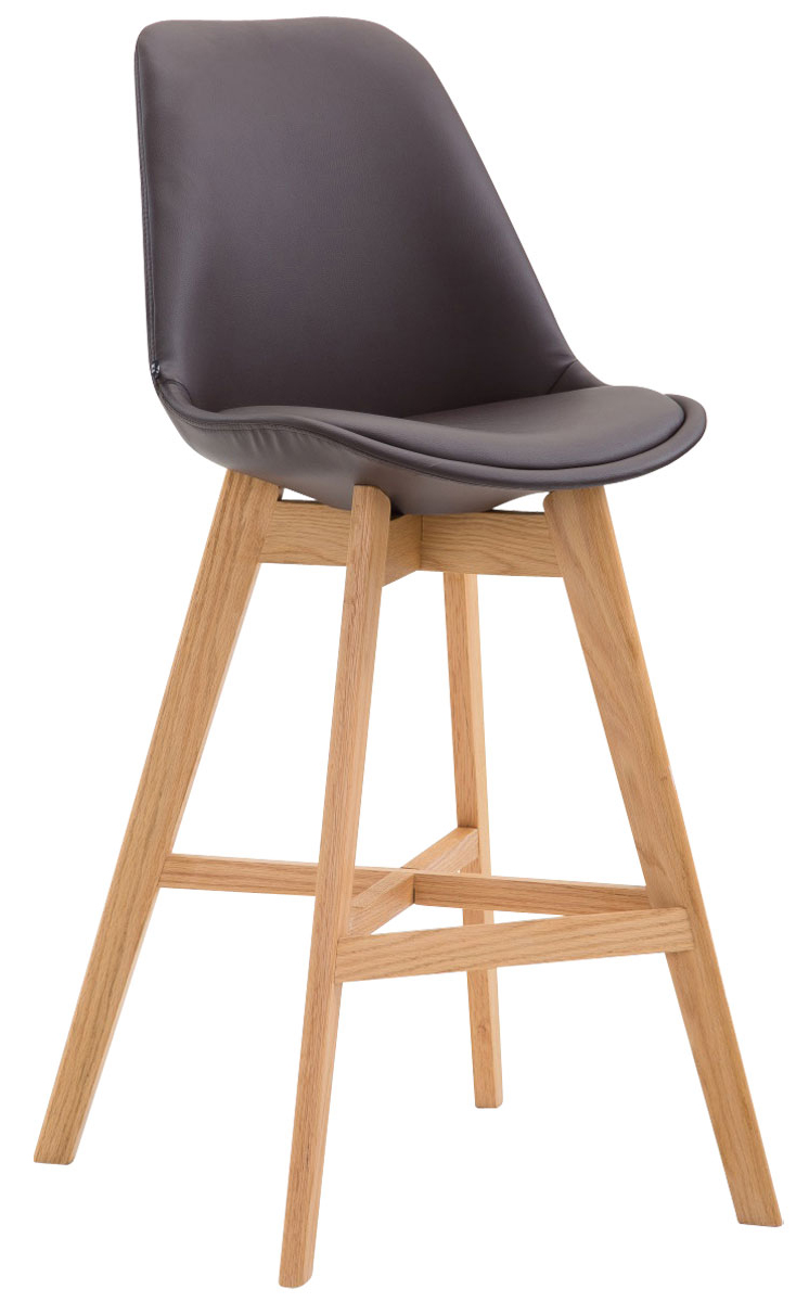 Lot de 2 tabourets de bar Cannes en similicuir