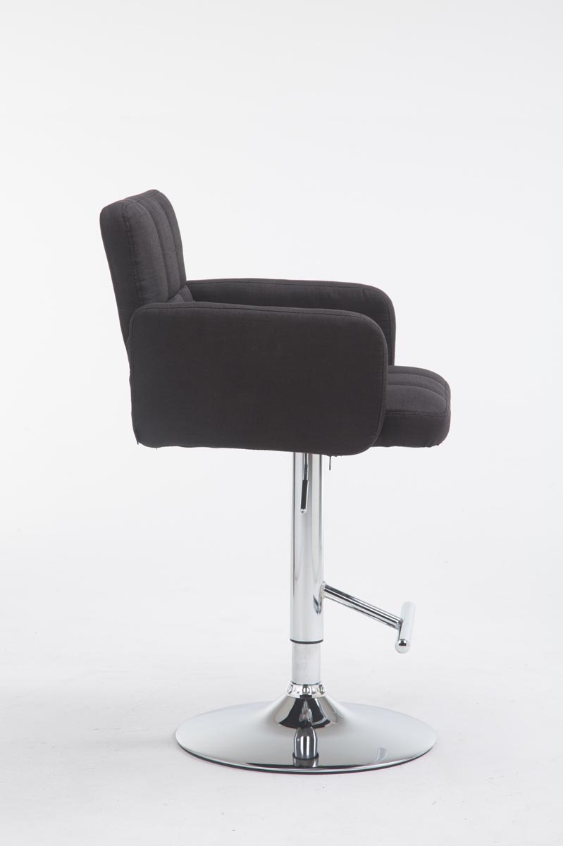 Tabouret de bar Los Angeles tissu avec pied en métal
