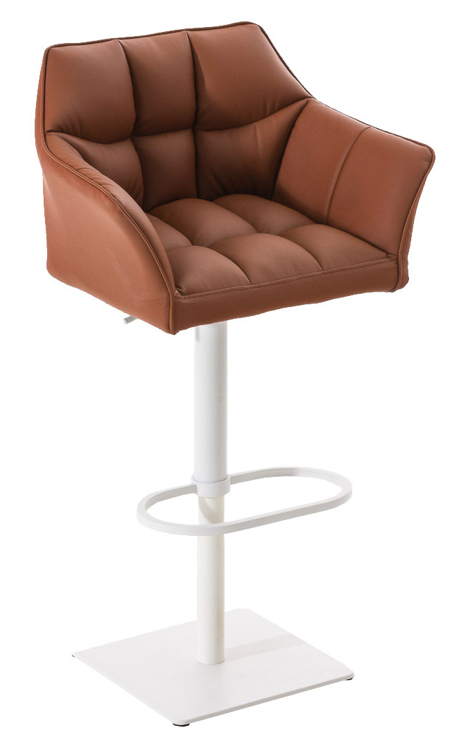 Lot de 2 tabourets de bar Damaso en similicuir