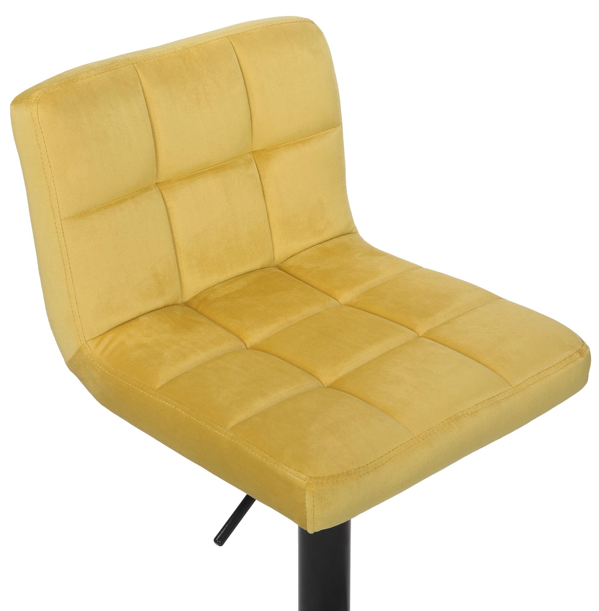 Lot de 4 tabourets de bar Feni velours