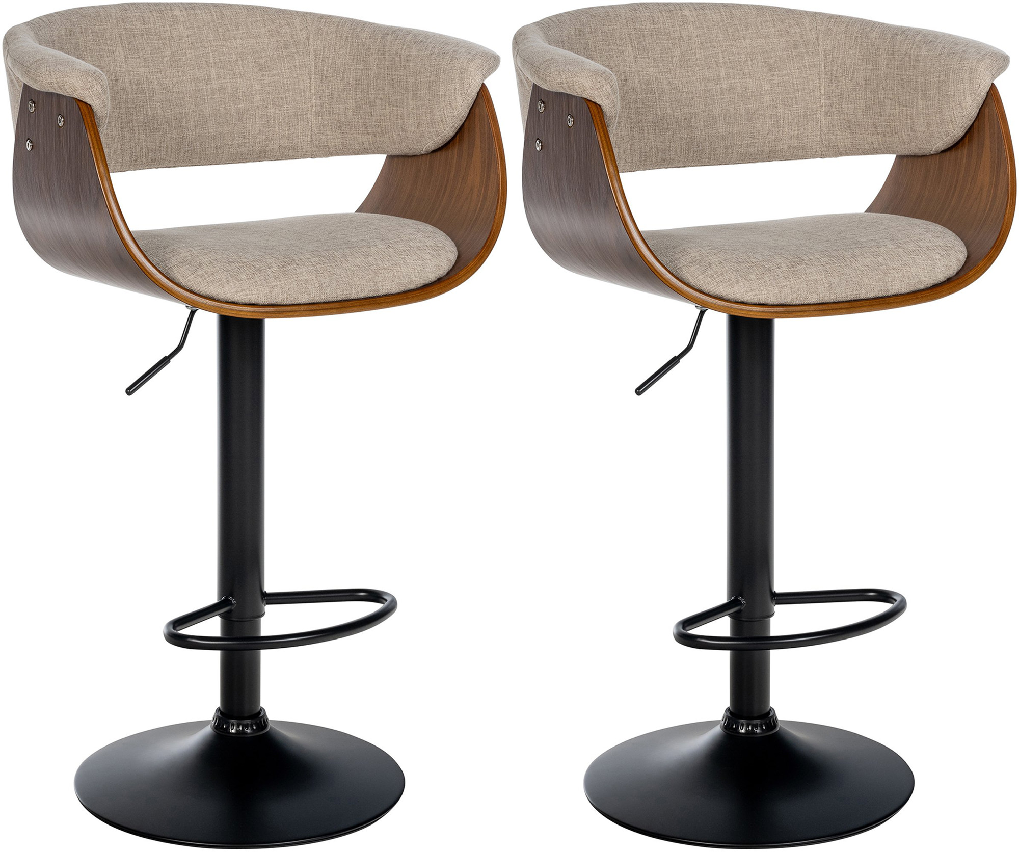 Lot de 2 tabourets de bar Vestal