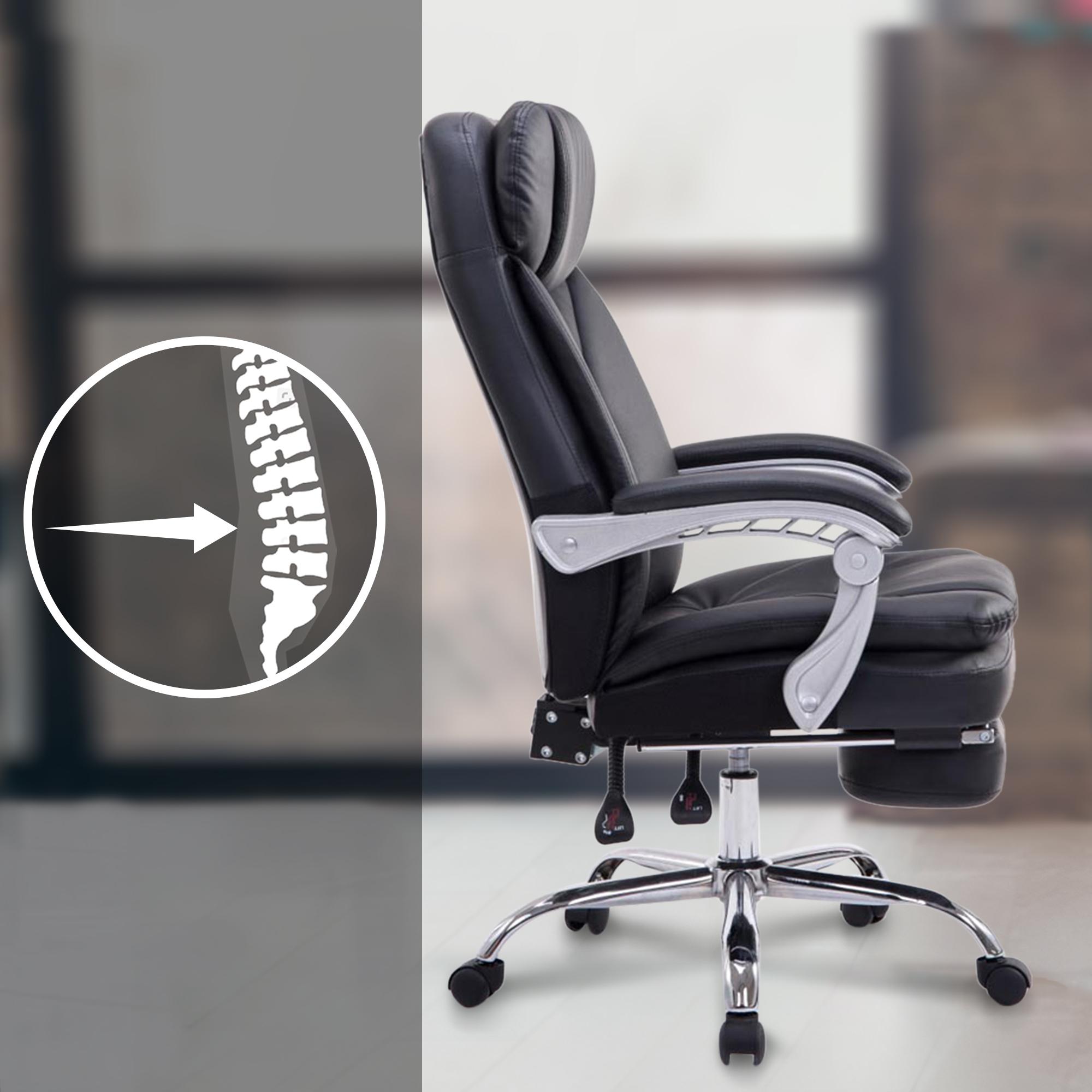 Chaise de bureau XL Troy en similicuir
