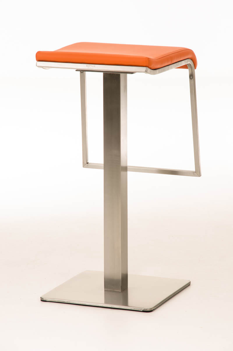 Tabouret de bar Lameng E78 en Similicuir pied en métal