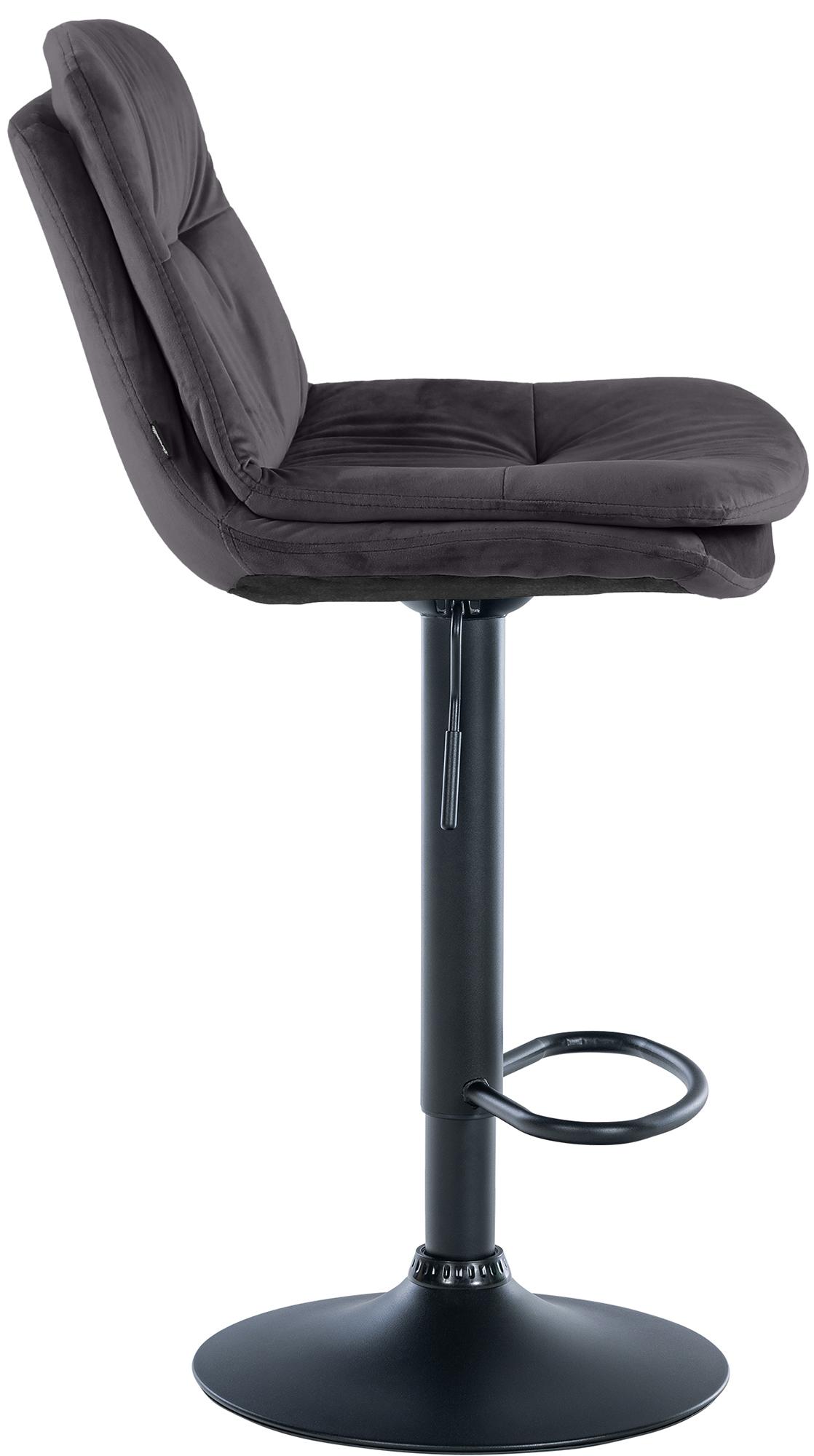 Tabouret de bar Laurel velours