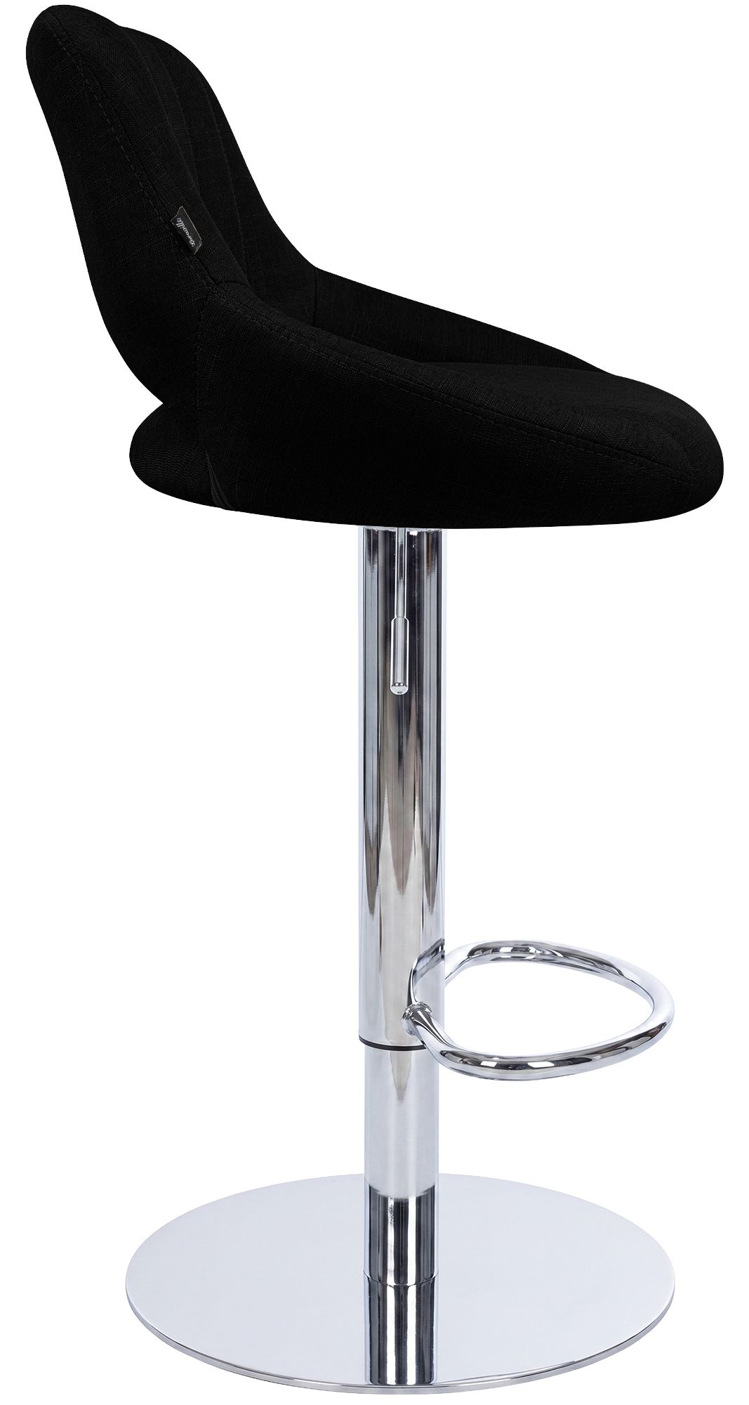 Tabouret de bar Milet avec structure stable chromée