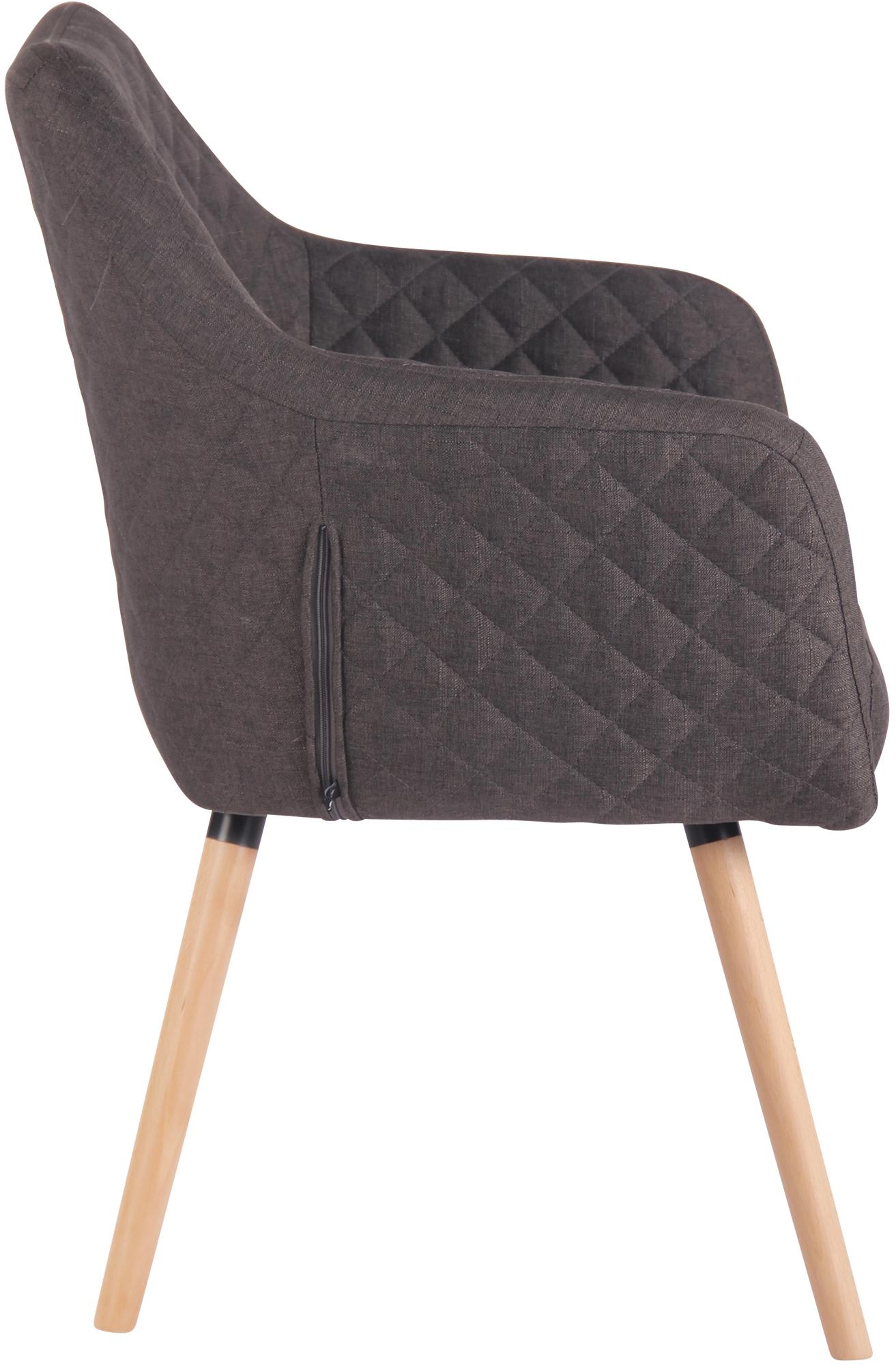 Chaise de salle à manger Gent en tissu