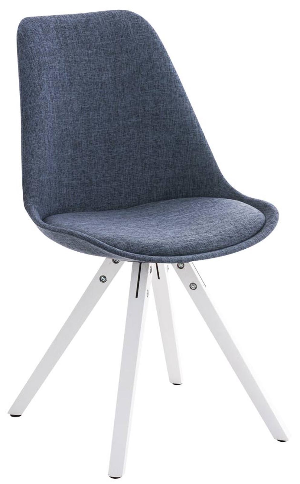 Chaise Pegleg Tissu pieds carré