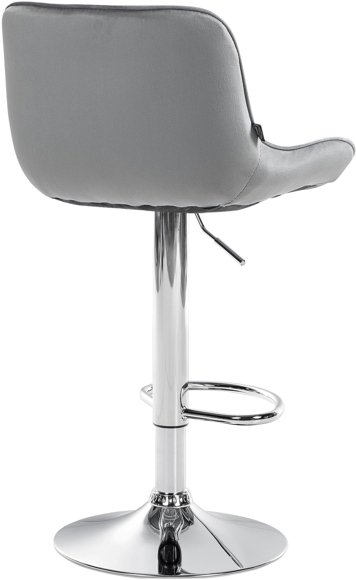 Lot de 2 tabourets de bar Vonore velours