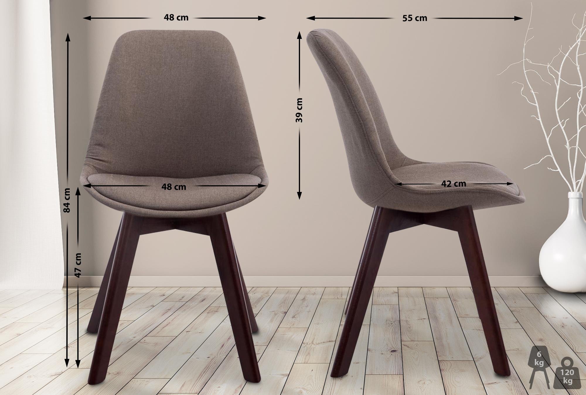 Chaise de visiteur Borneo V2 tissu