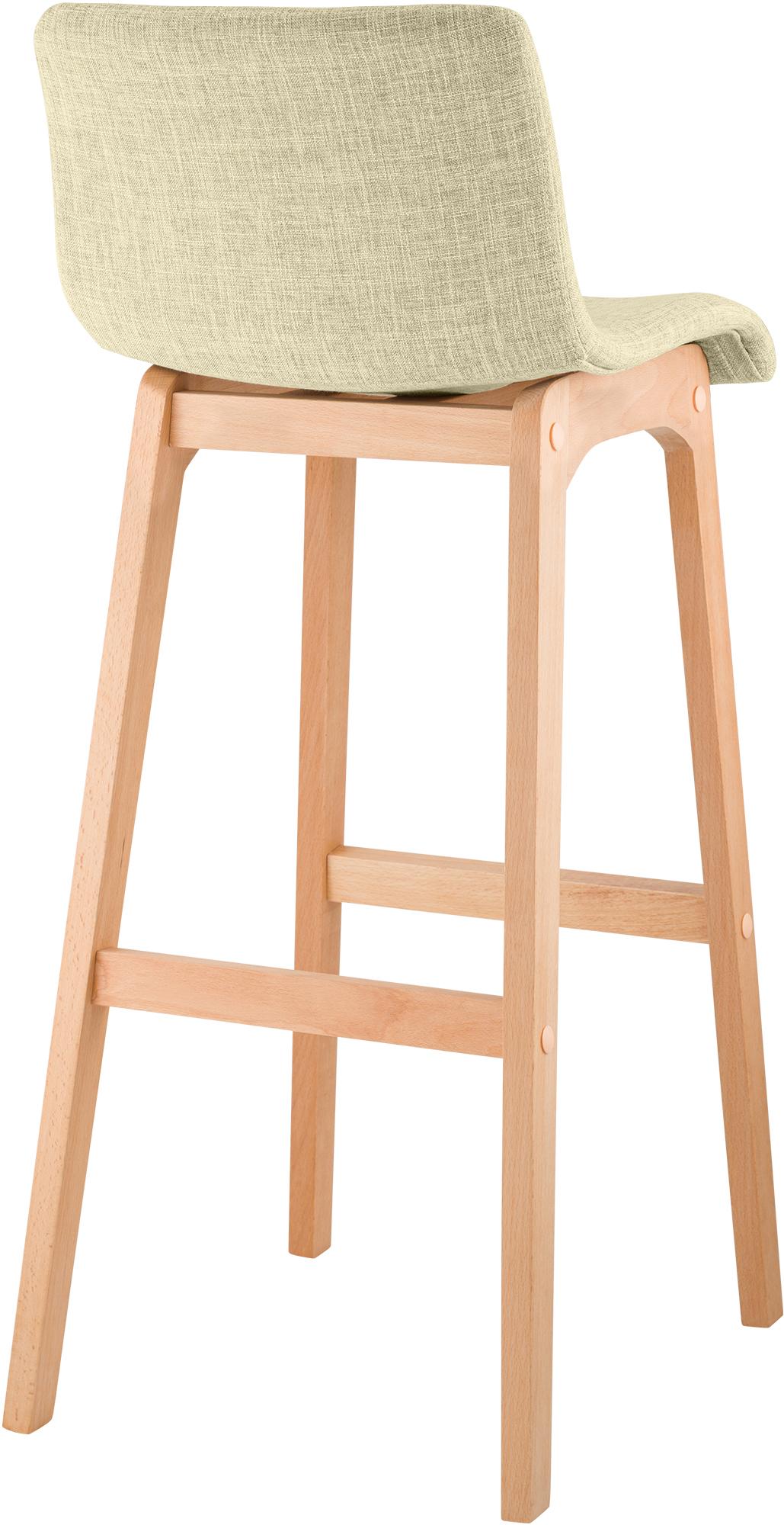 Tabouret de Bar Hover Tissu Piètement Quatre pieds Natura