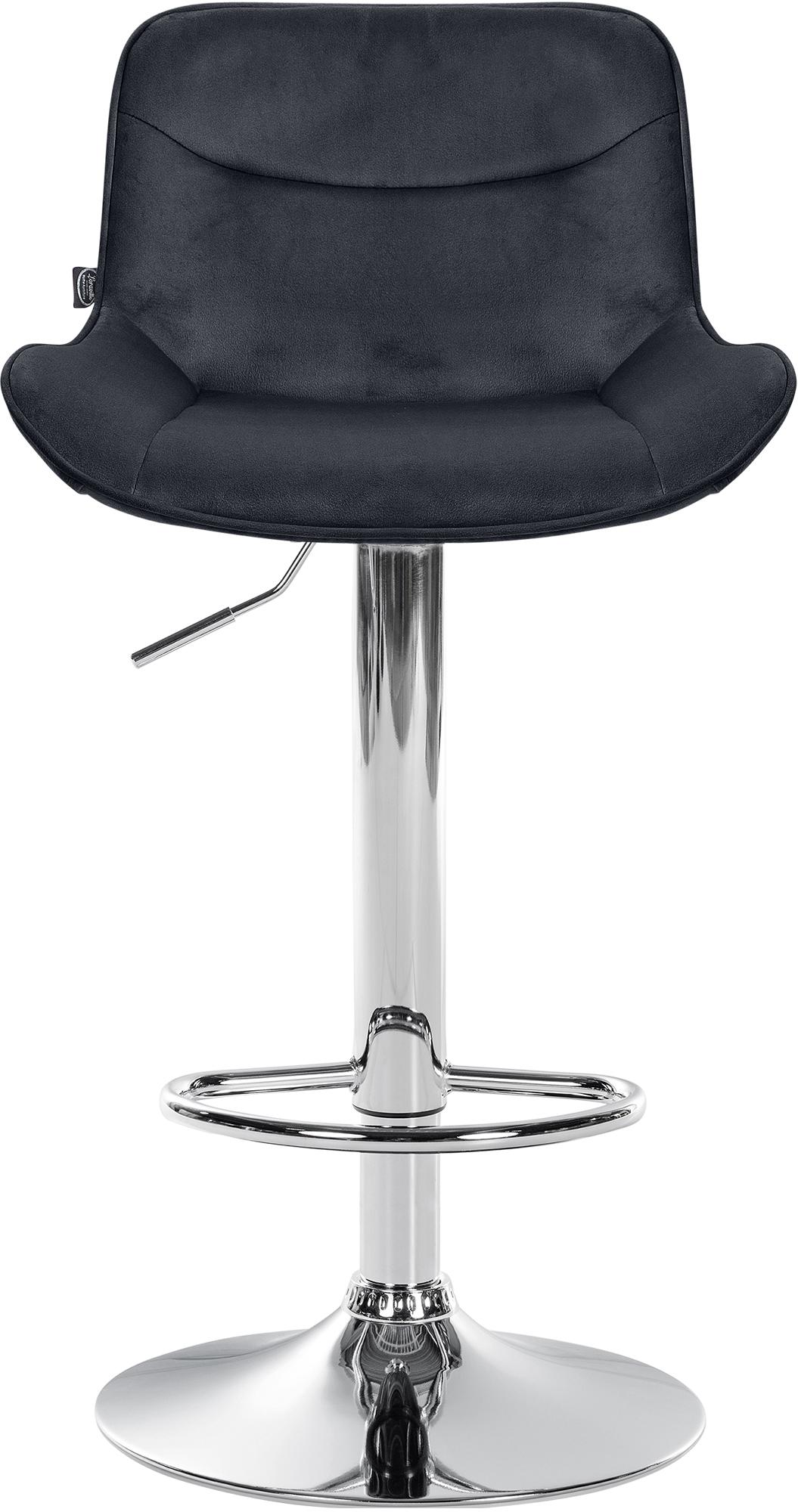 Tabouret de bar Vonore velours