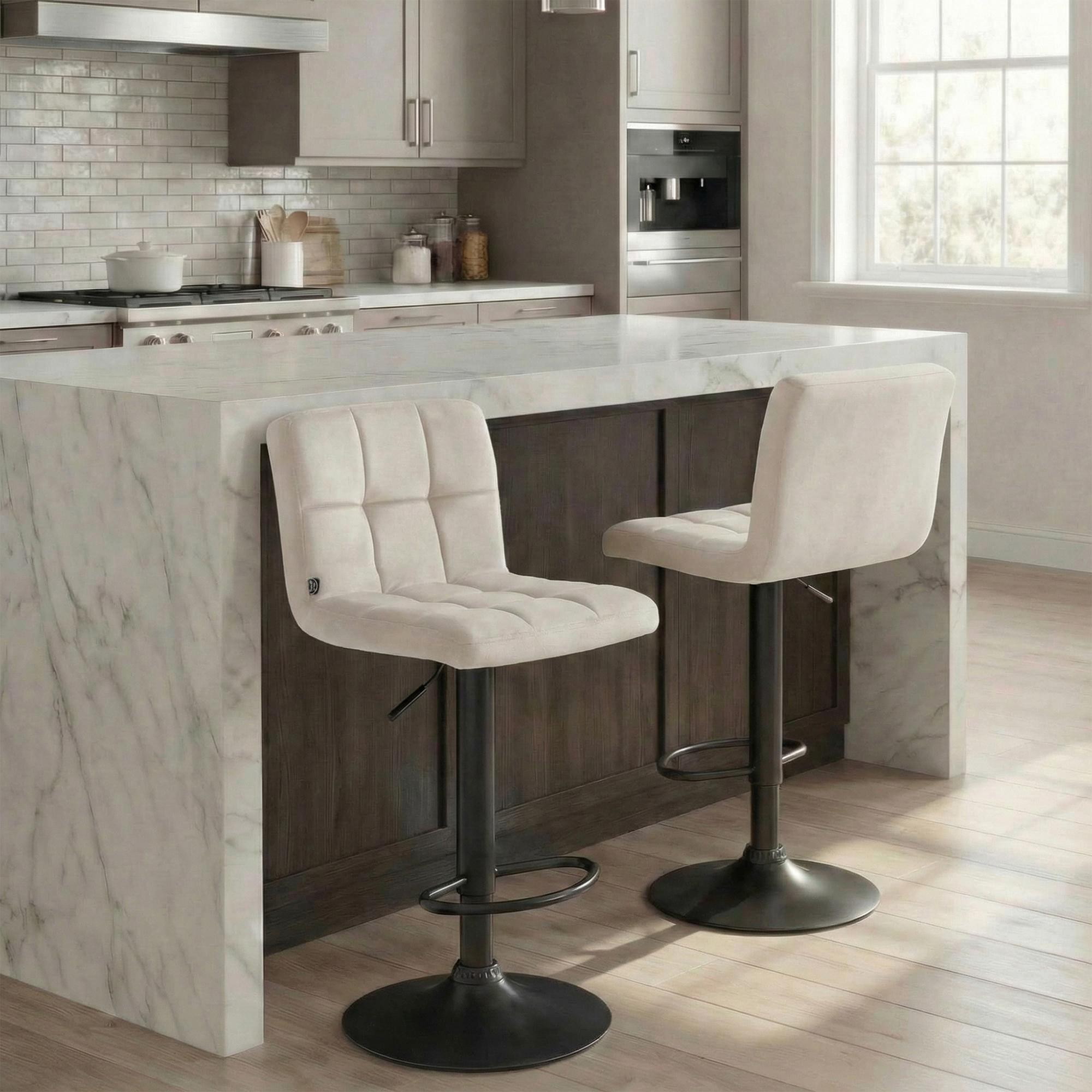 Tabouret de Bar Peru Velours