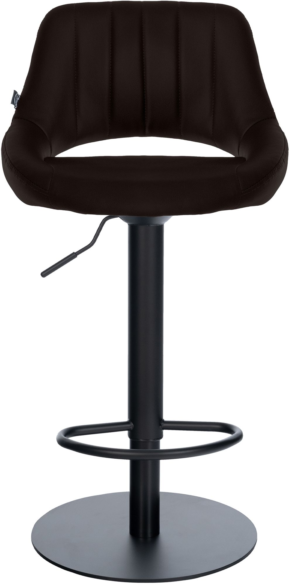 Lot de 2 tabourets de bar Milet noirs avec bases extra lourdes