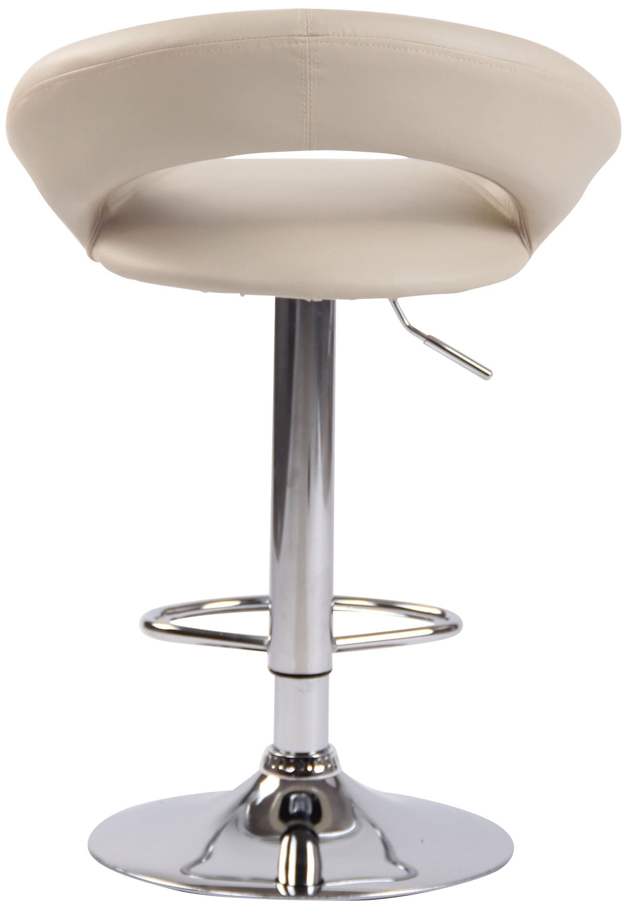 Lot de 2 Tabourets de bar Olinda en similicuir hauteur réglable et siège pivotant