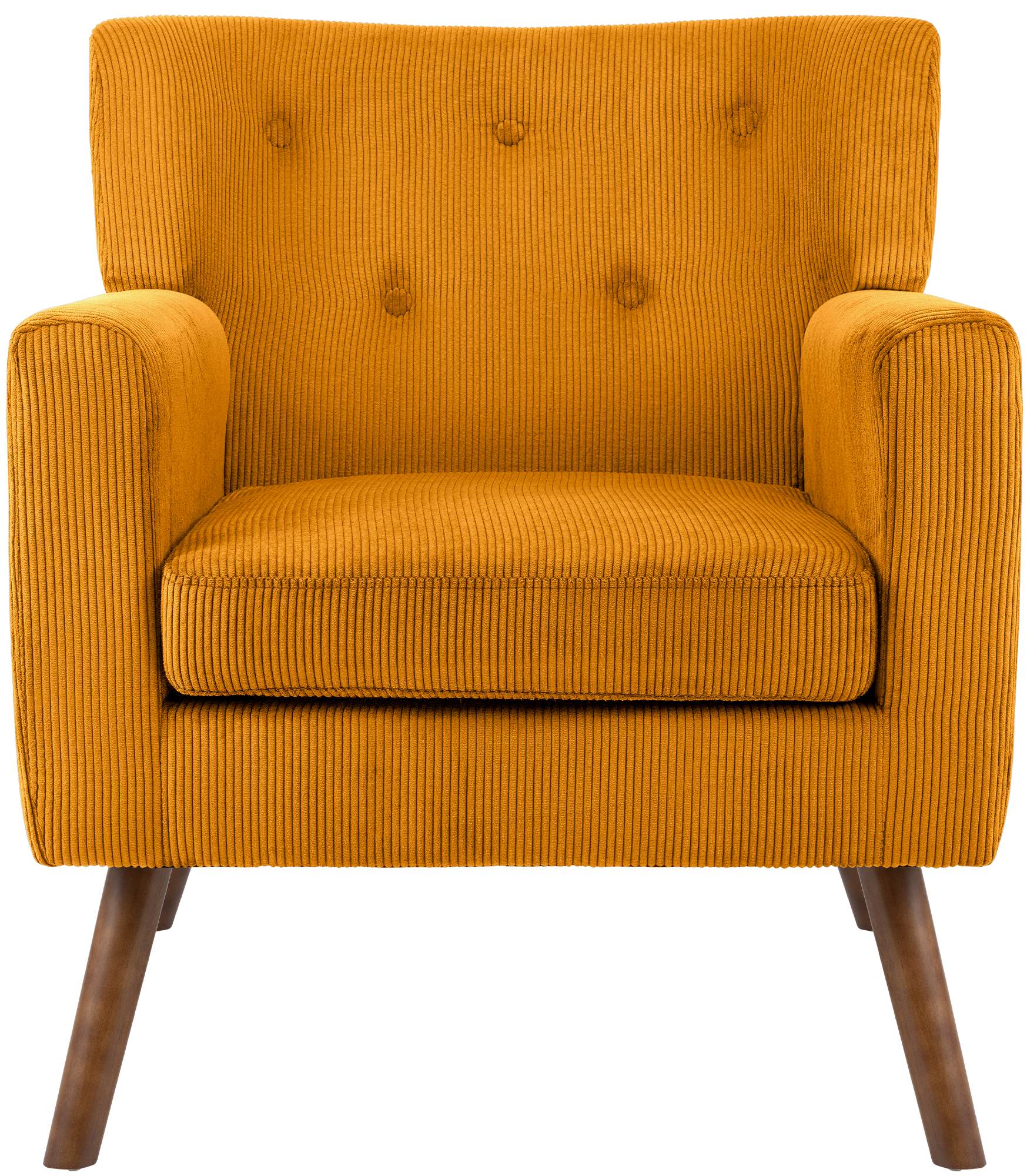 Fauteuil Kioni en velours cotele