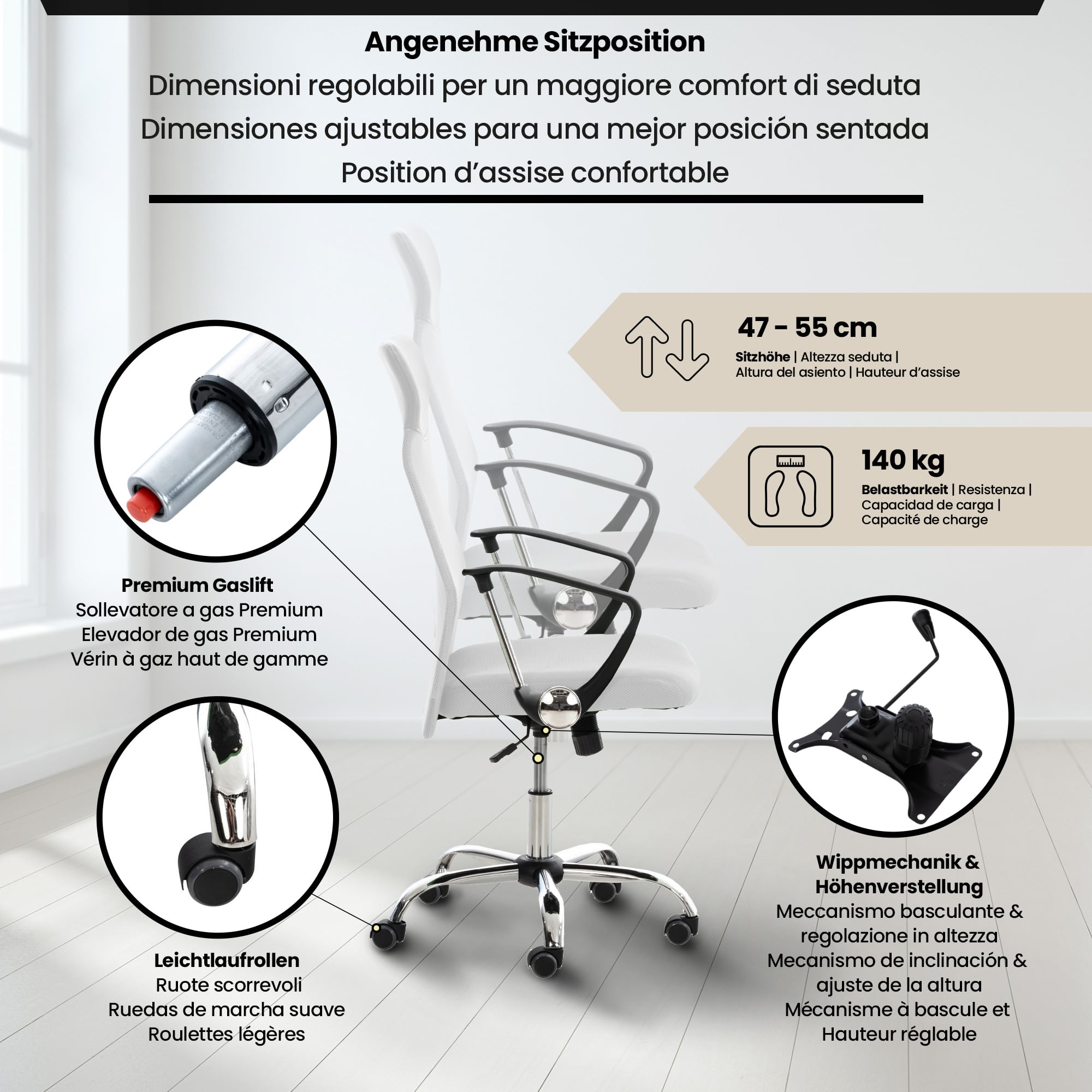 Fauteuil de bureau Washington