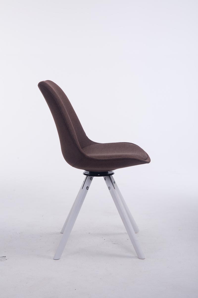 Chaise de salle à manger Troyes Pivotante Tissu Pieds Rond
