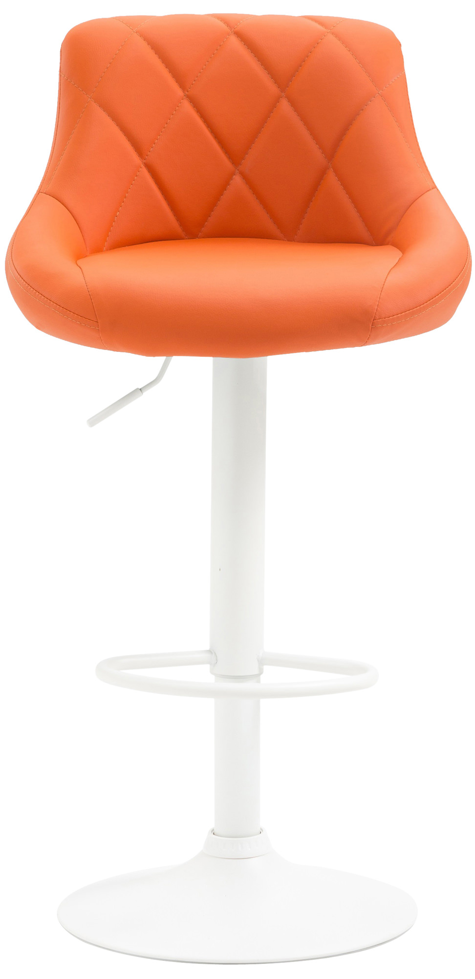 Tabouret de bar Lazio en similicuir avec pied en métal