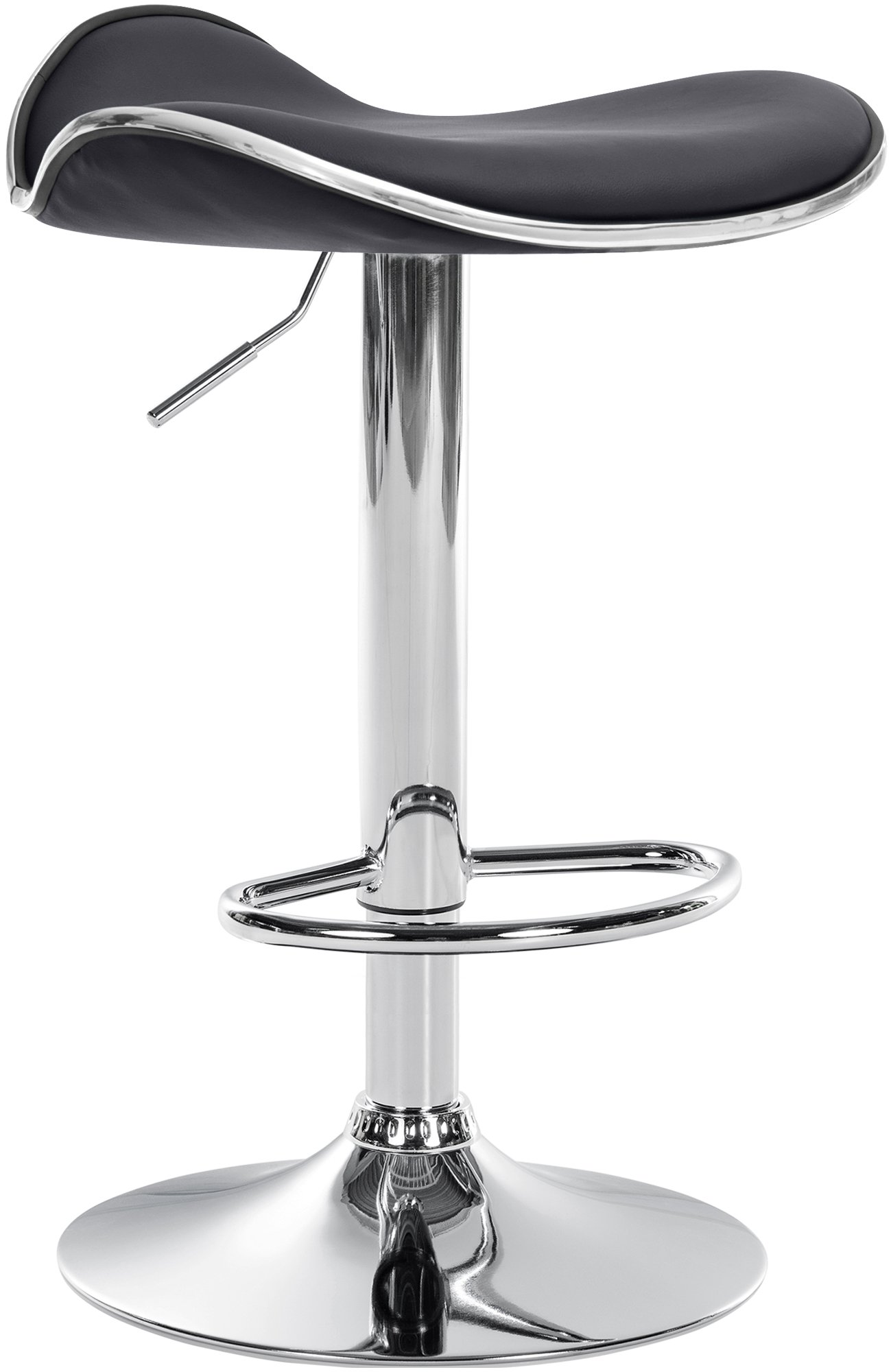 Tabouret de bar Shanghai similicuir avec pied en métal