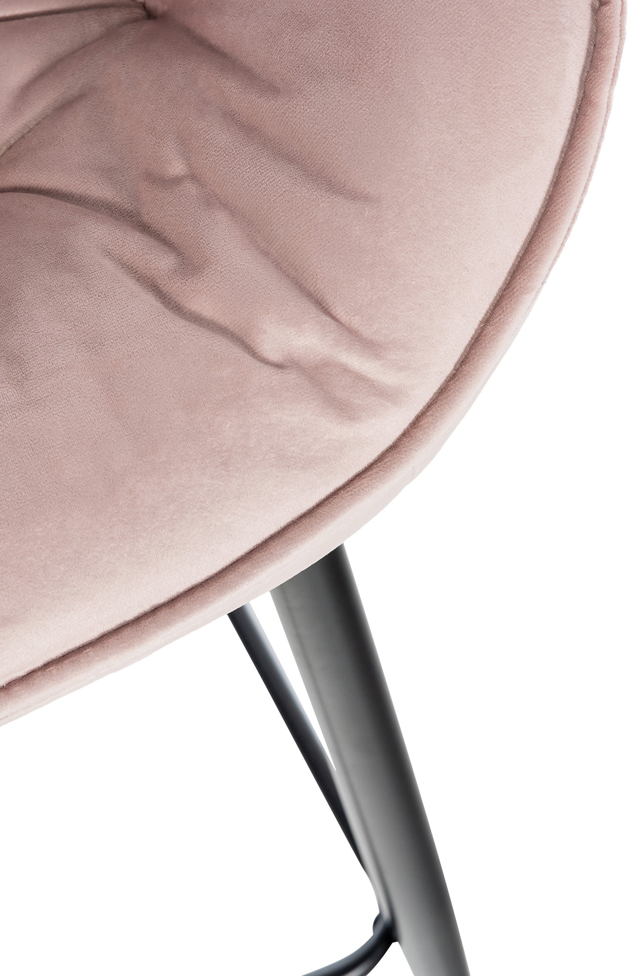 Tabouret de bar Gibson velours hauteur d'assise 76 cm