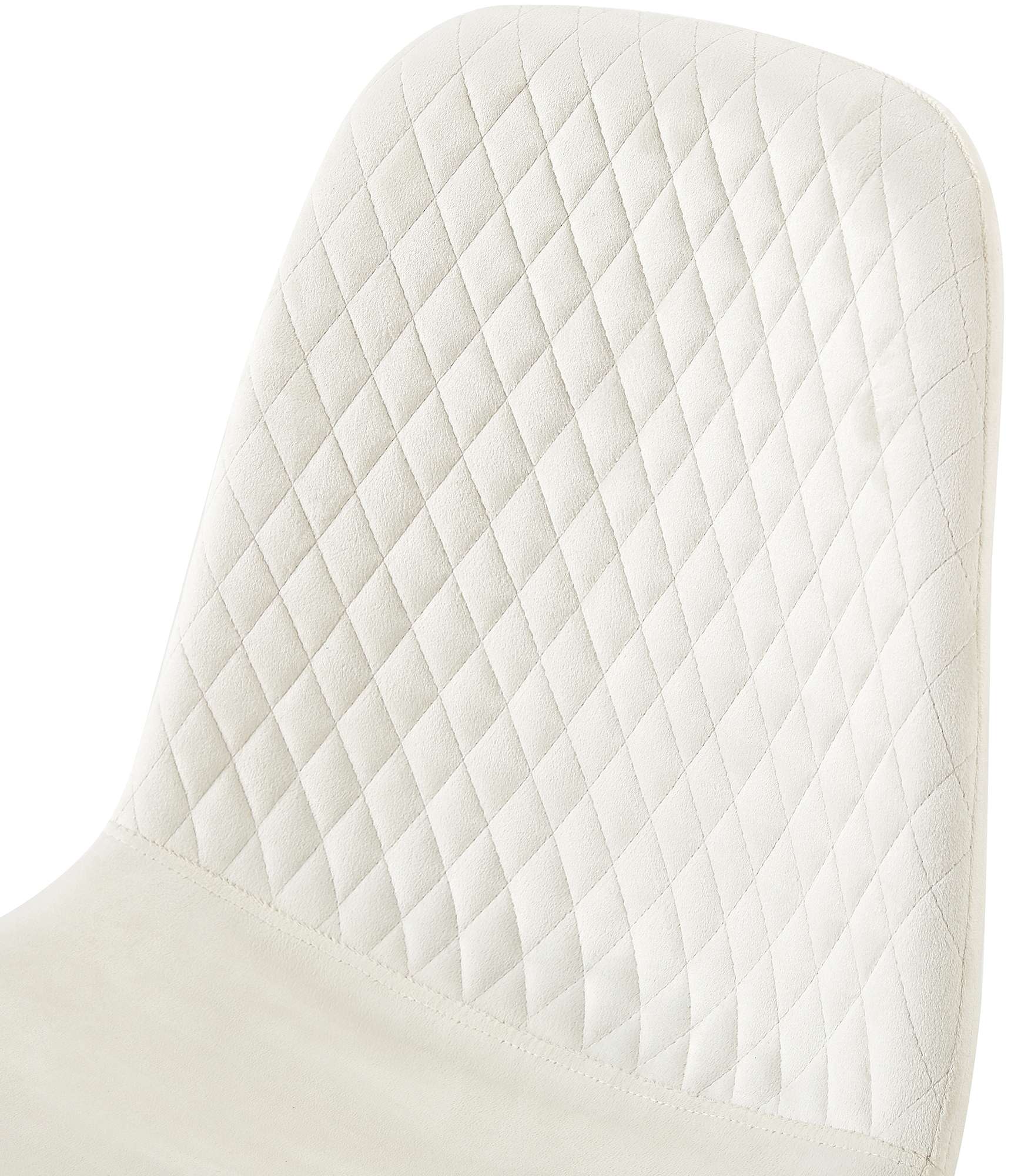 Lot de 4 Chaises de salle à manger Giverny avec Piètement en métal noir
