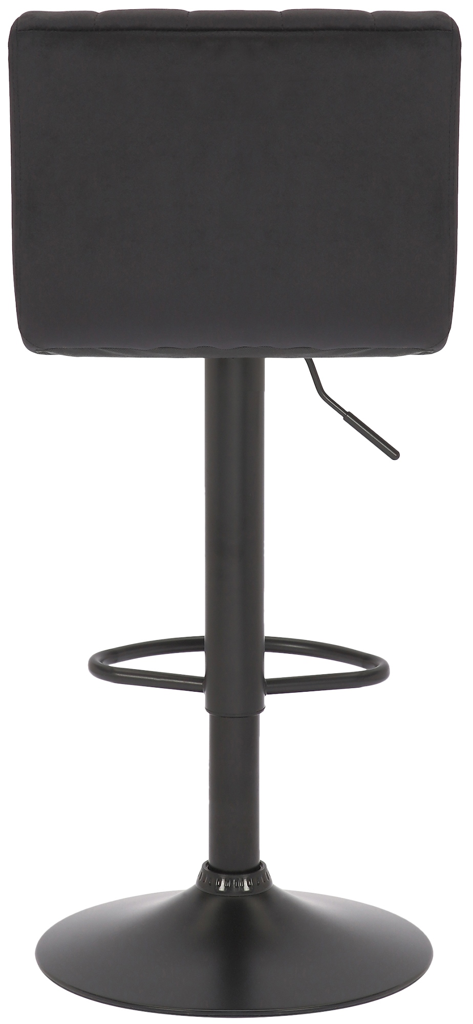 Tabouret de bar Jamie en Velours avec Piètement trompette en Métal