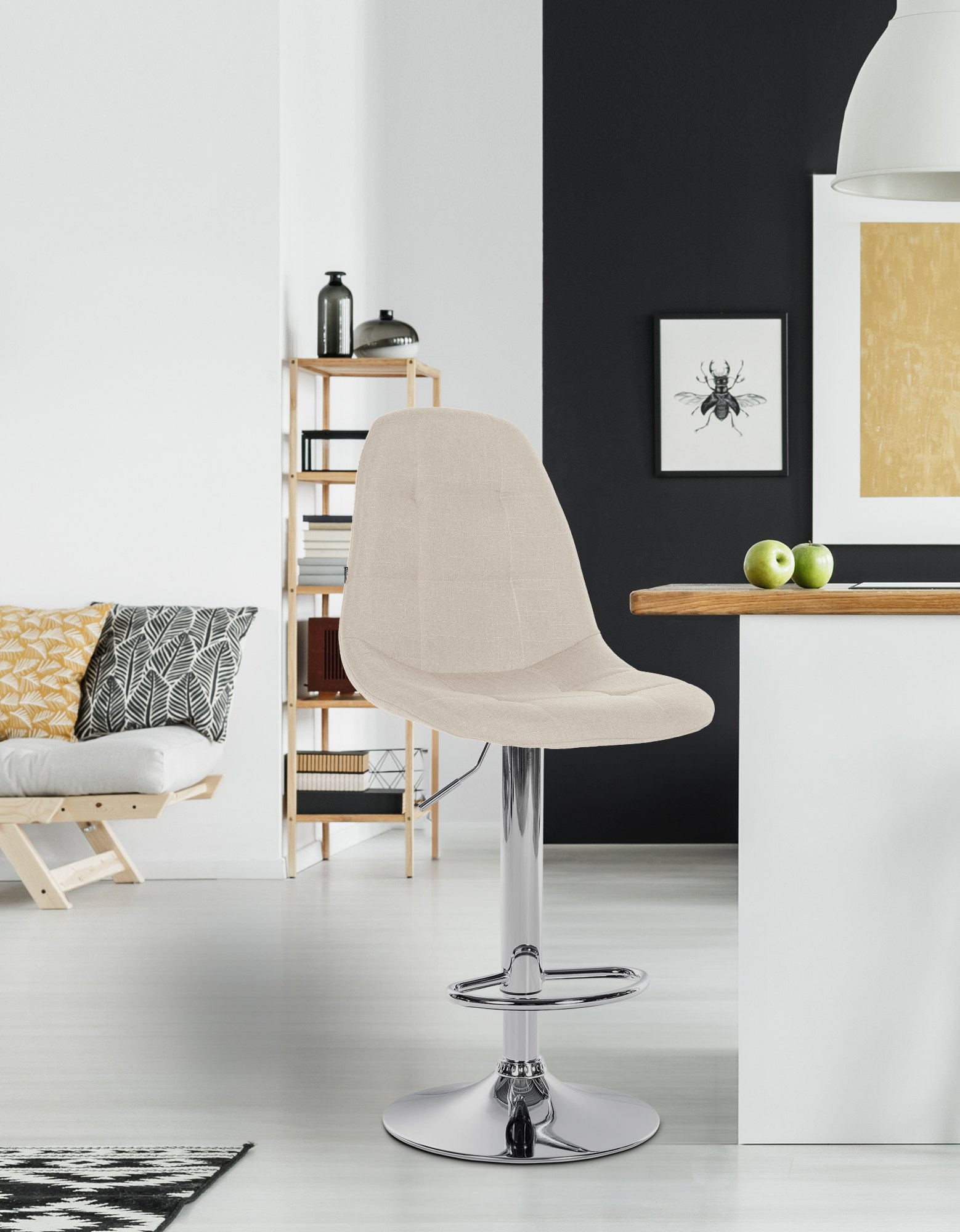 Tabouret de bar Elmore Tissu