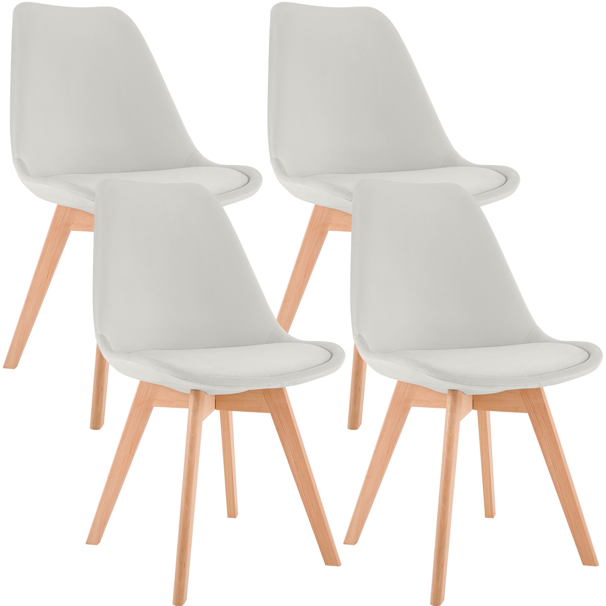 Lot de 4 chaises de salle a manger Linares