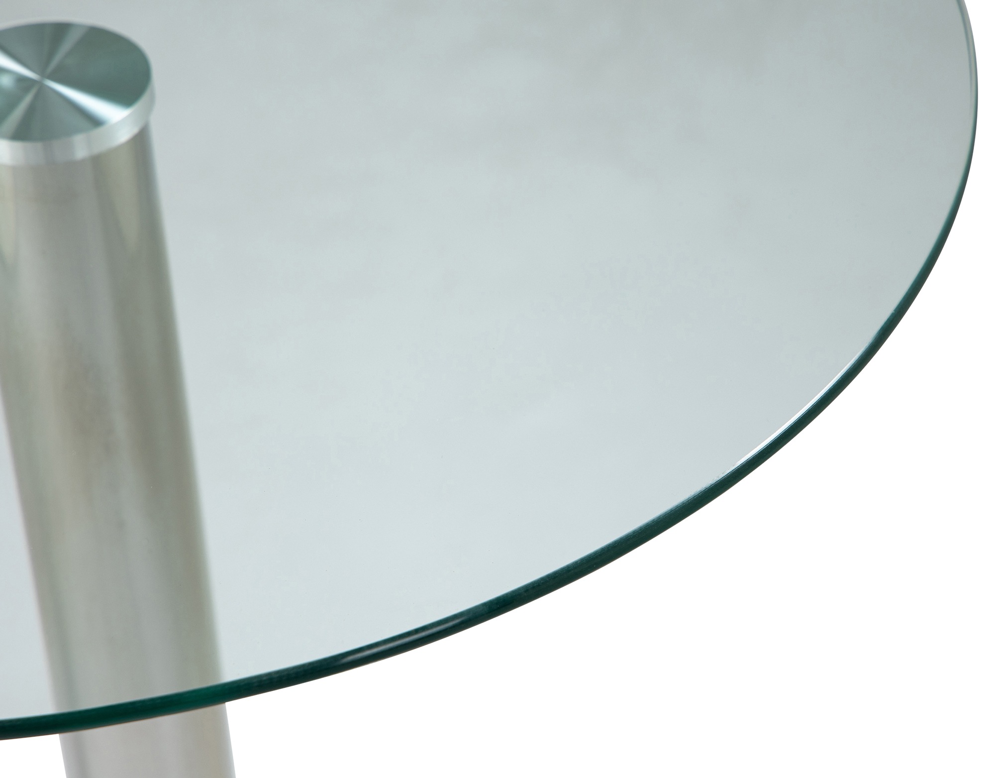 Table ronde en verre 70 cm de hauteur