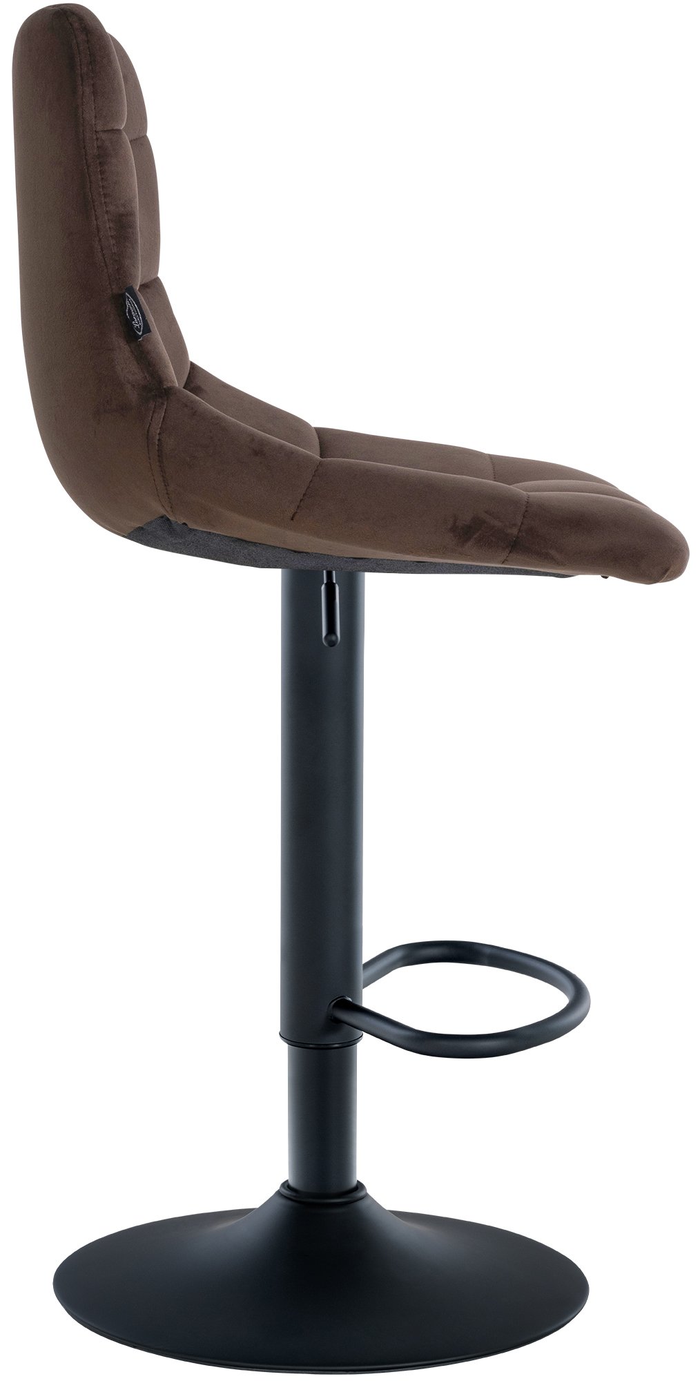 Lot de 2 tabourets de bar Jerry velours