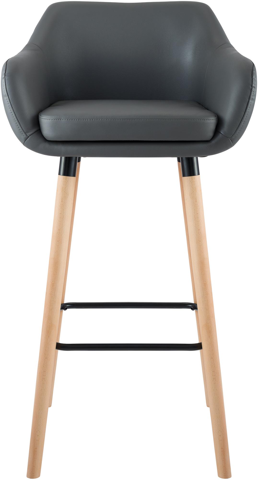 Ensemble de 2 tabourets de bar Grant en simili cuir
