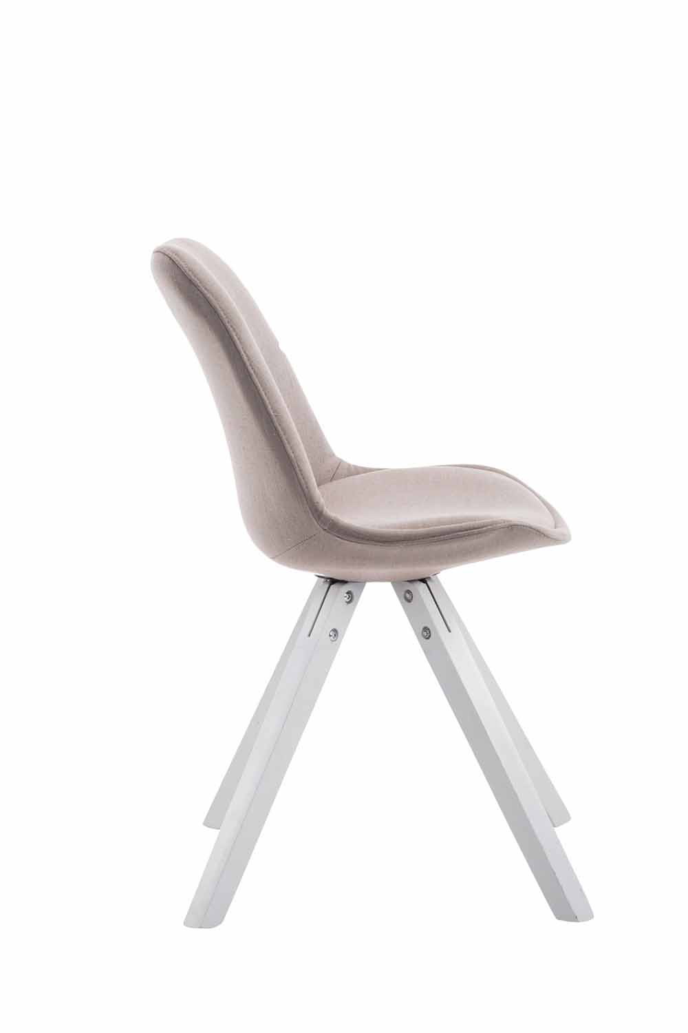 Chaise Toulouse tissu piétement en forme carrée
