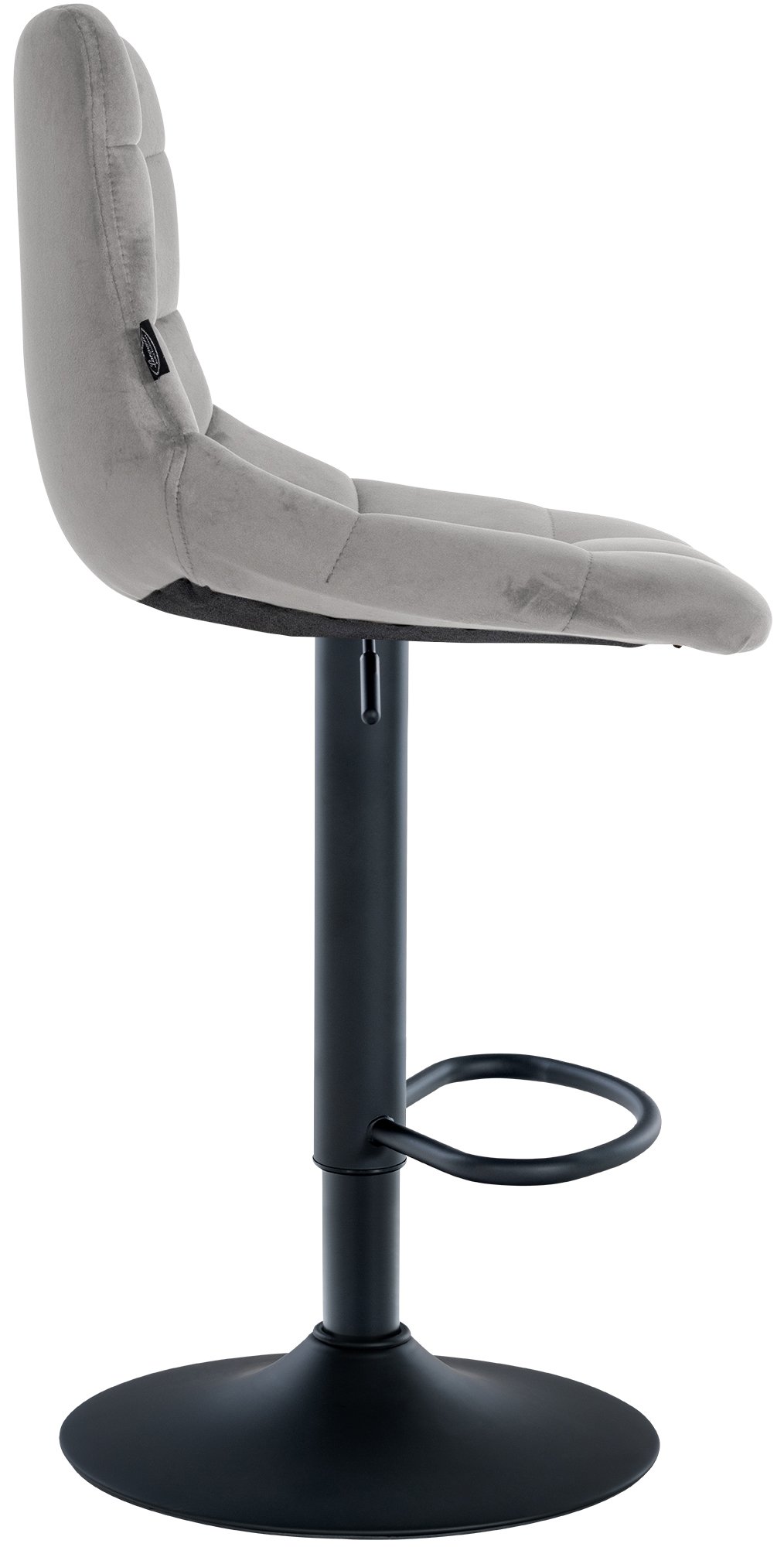 Lot de 2 tabourets de bar Jerry velours