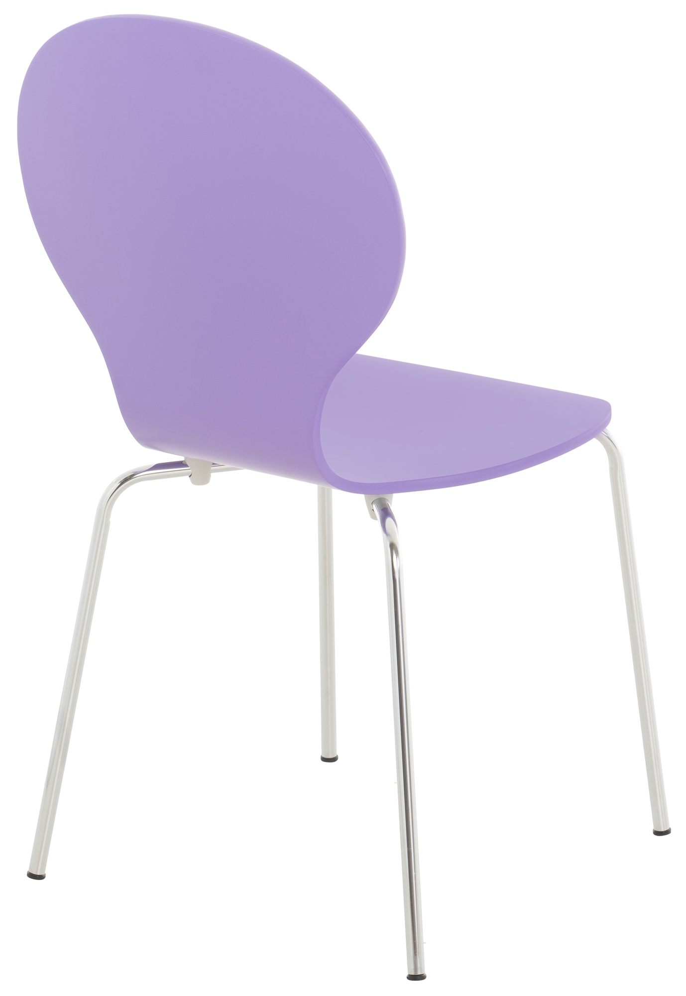 Chaise de visiteur Diego en bois Violet