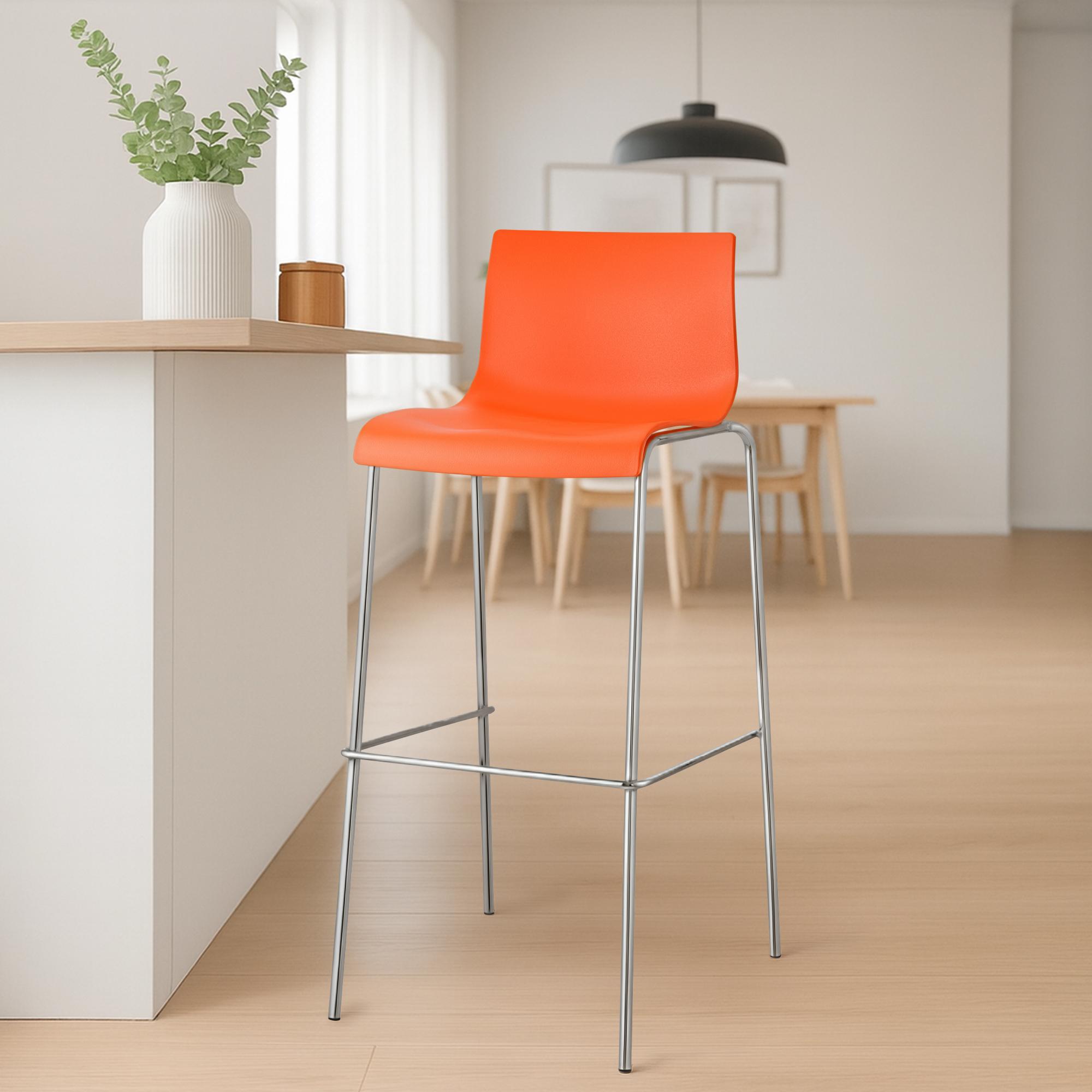Lot de 2 tabourets de bar Hover en plastique