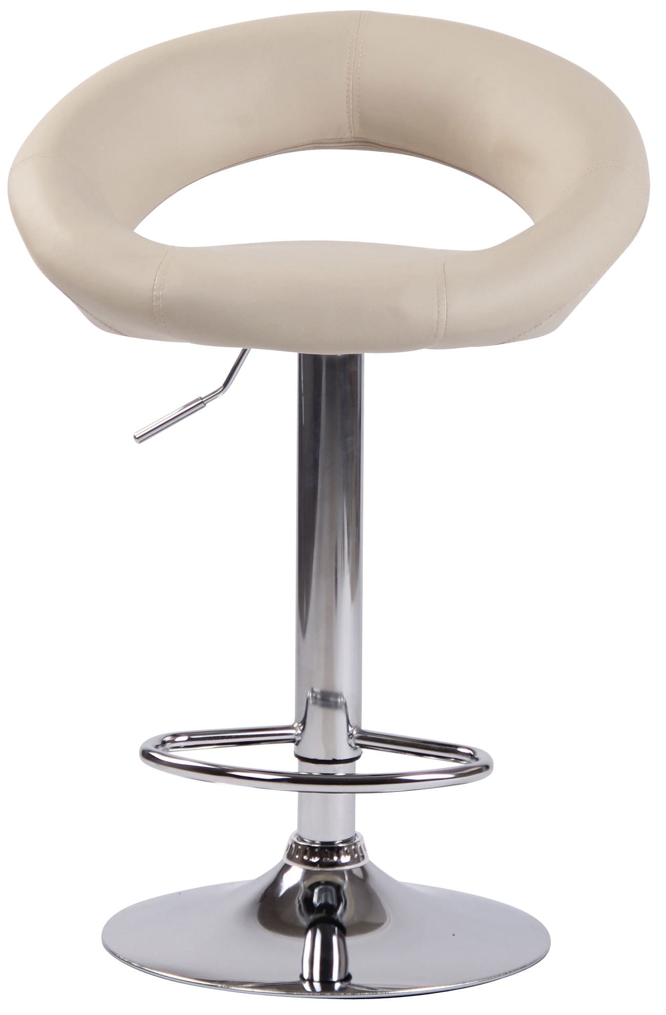 Lot de 2 Tabourets de bar Olinda en similicuir hauteur réglable et siège pivotant