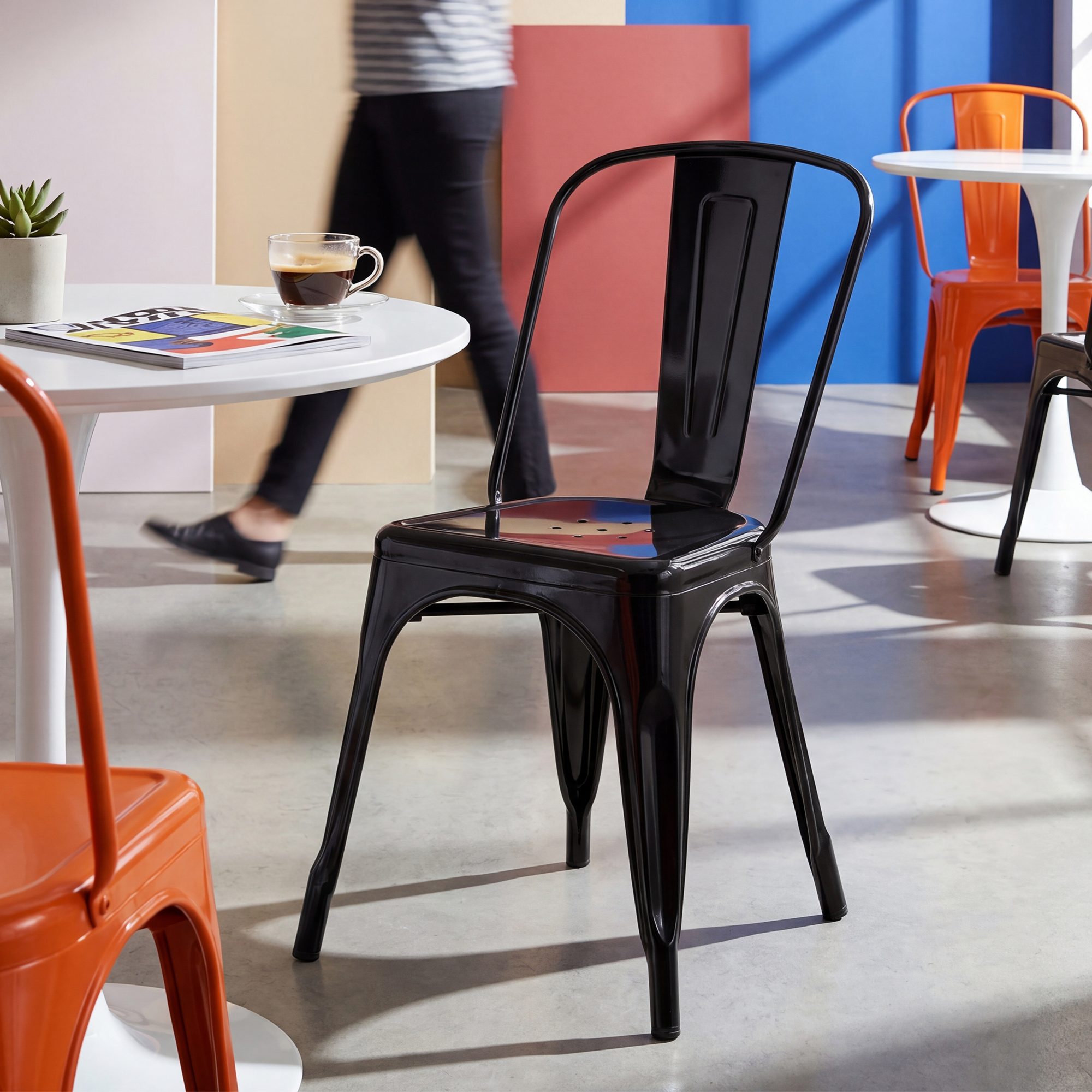 Lot de 4 chaises empilables Benedikt