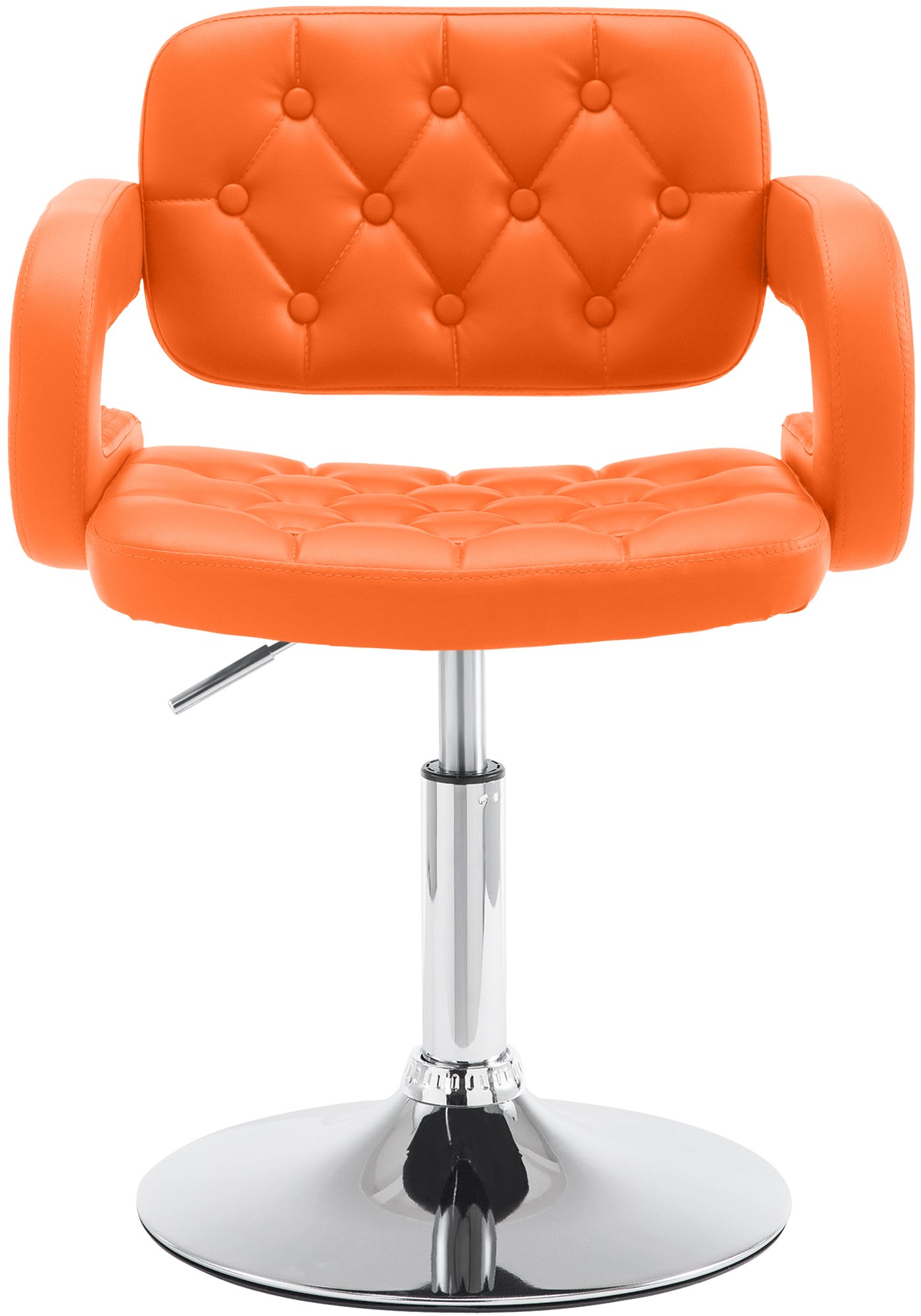Chaise Lounge Dublin Similicuir - Piètement avec colonne centrale en métal chromé