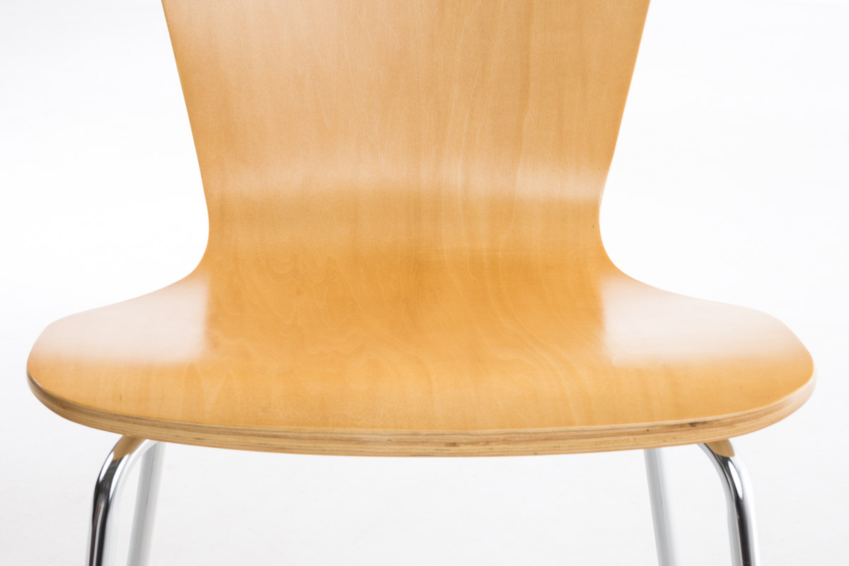 Lot de 2 chaises visiteur Aaron Nature