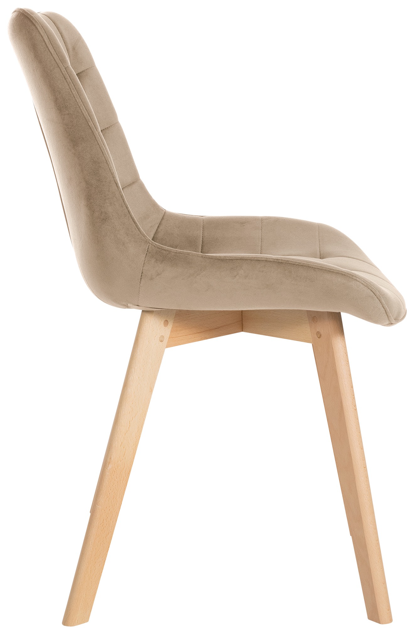 Lot de 2 chaises Brook velours
