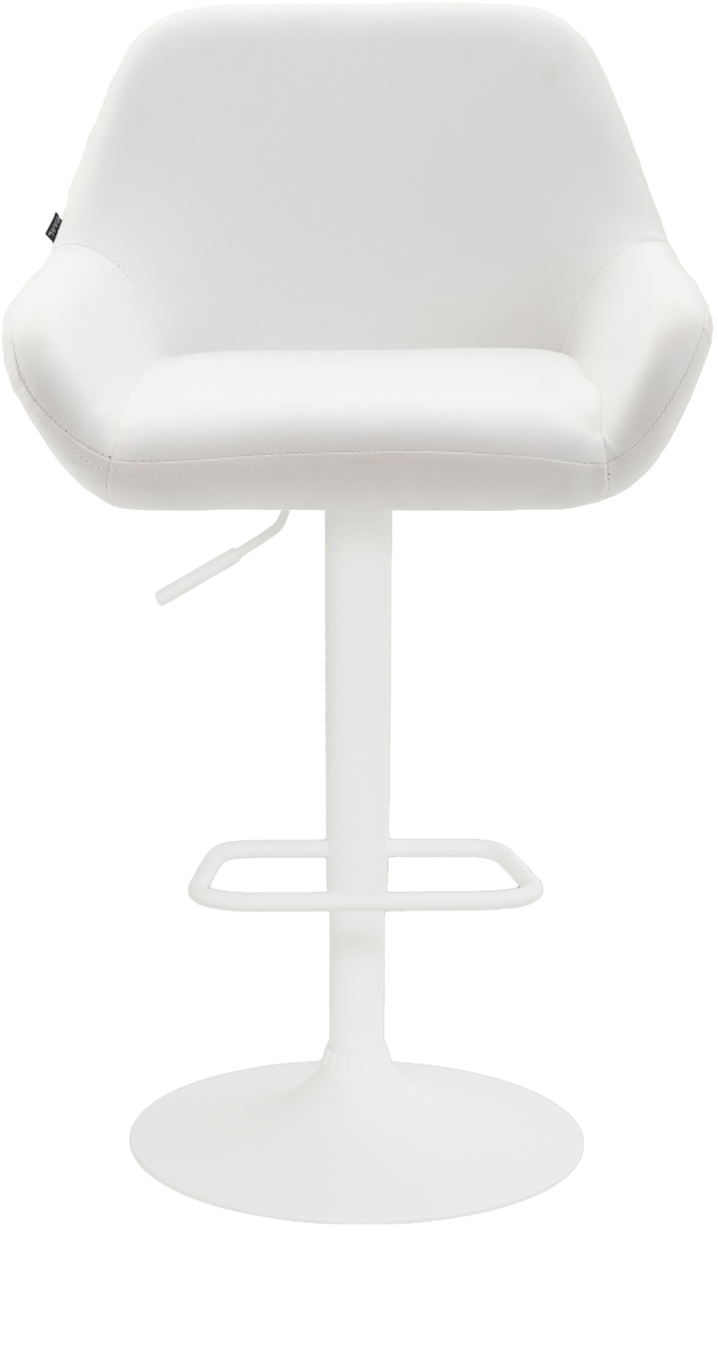 Tabouret de bar Detmold Similicuir avec pied en métal réglable et pivotant