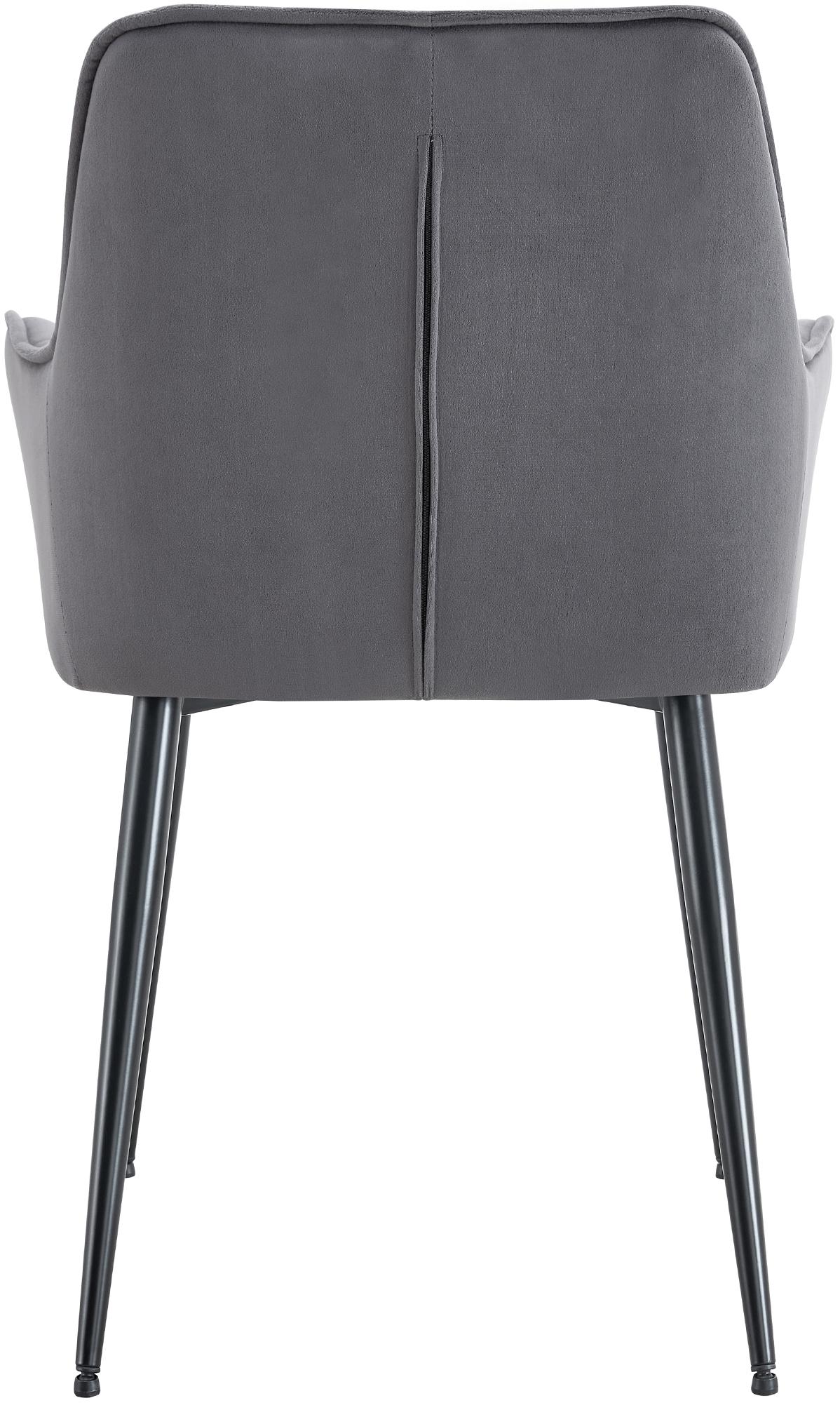 Chaise de salle à manger Ferndale revêtement en velours