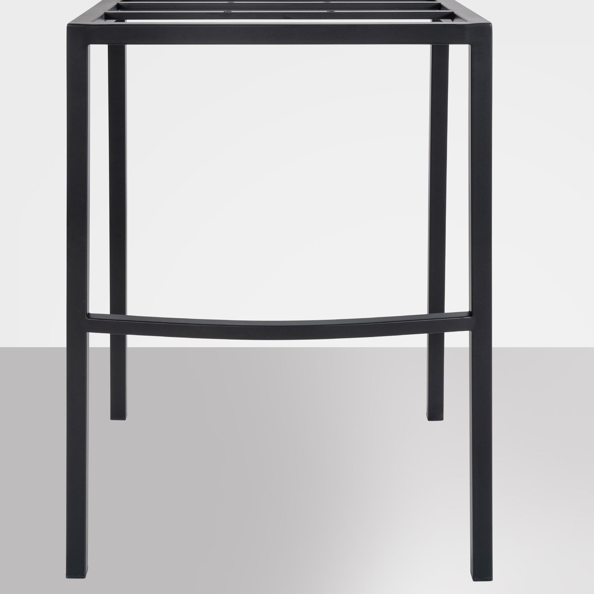 Tabouret de bar Damaso en velours avec pietement a quatre pieds
