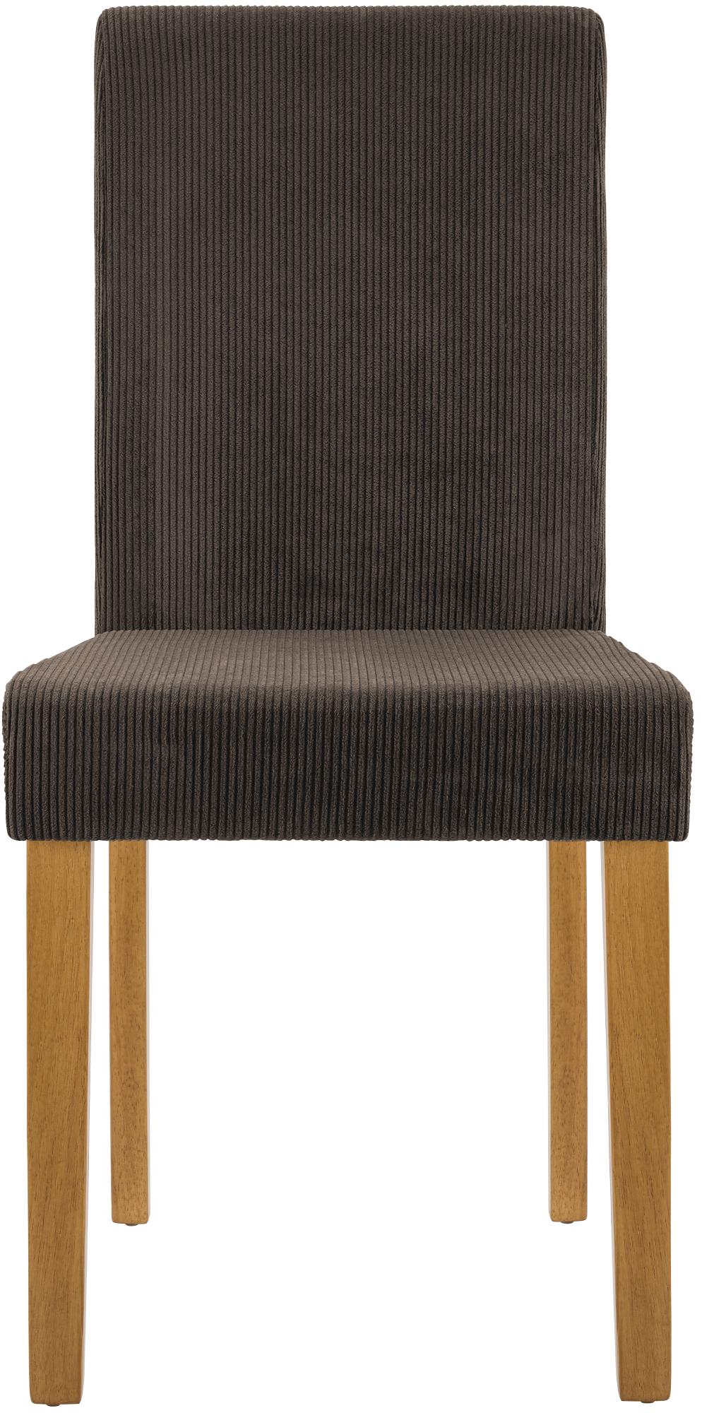 Chaise de salle à manger Ina velours côtelé