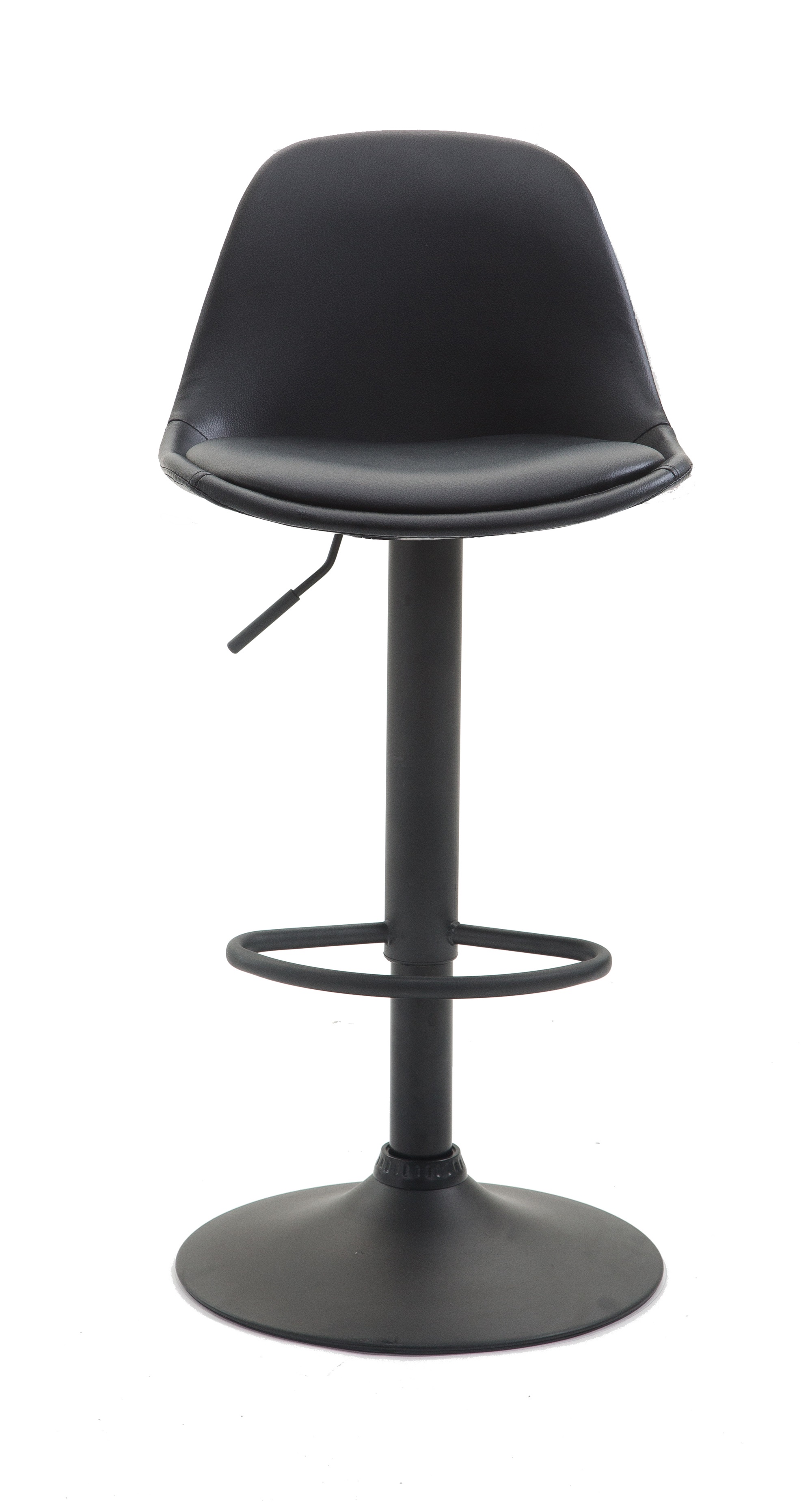 Tabouret de bar  Kiel assise et dossier rembourrés similicuir