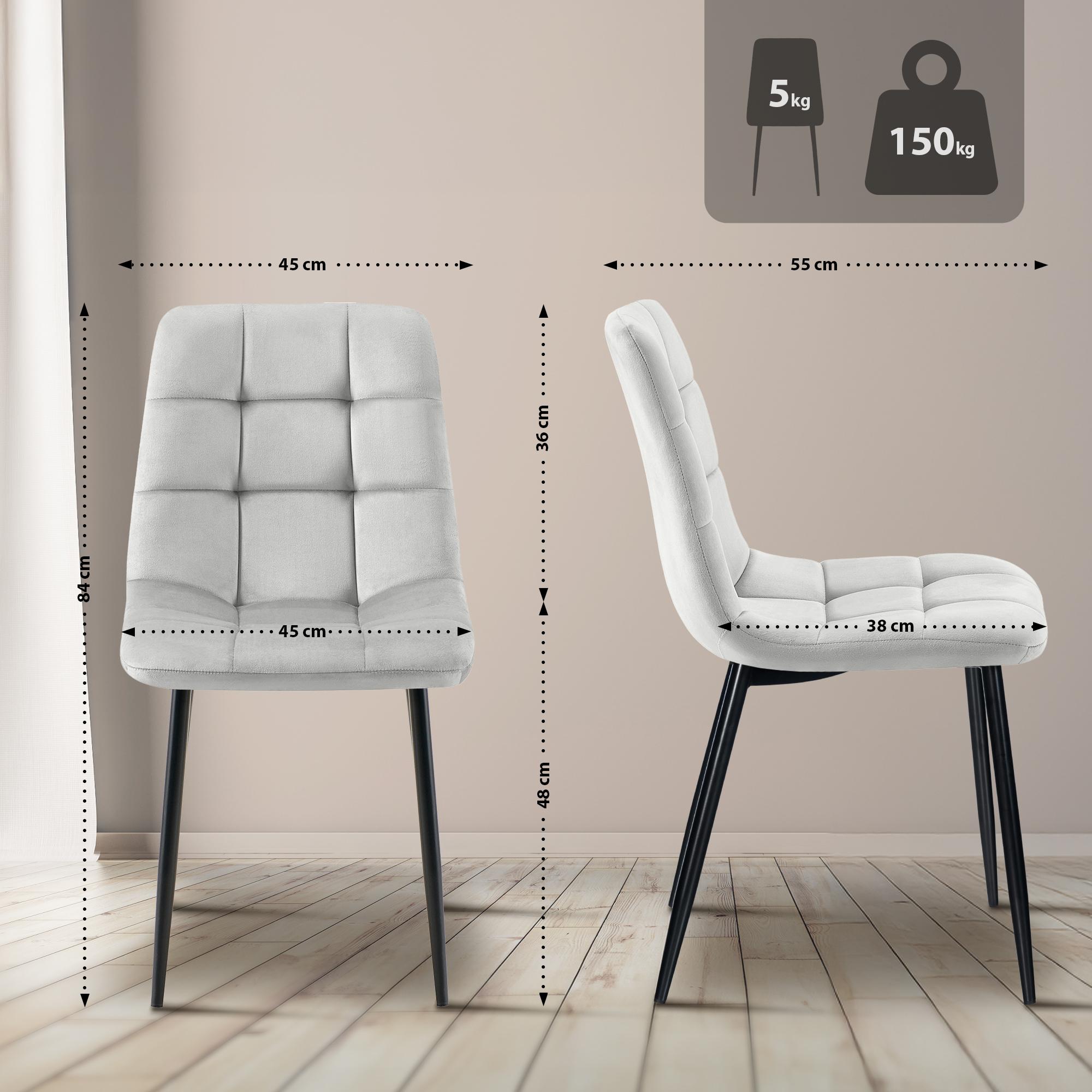 Lot de 4 chaises de salle à manger Tilde