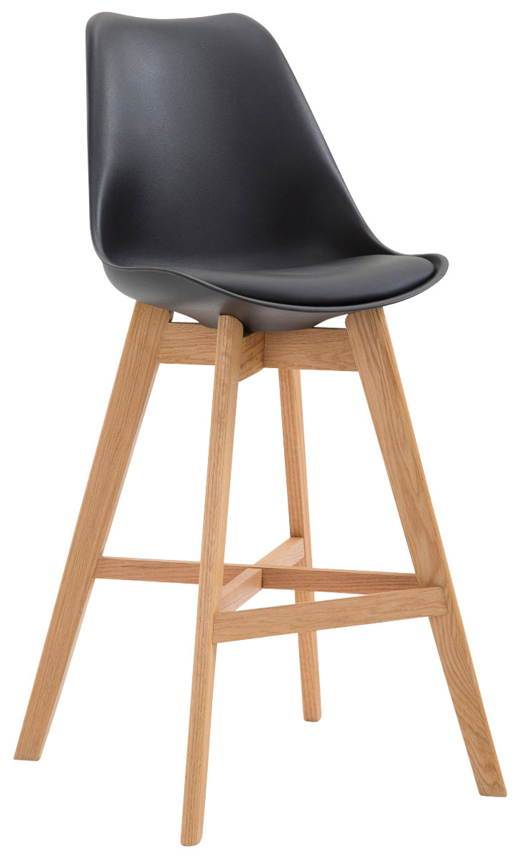 Lot de 2 Tabourets de bar Cannes avec coque en plastique