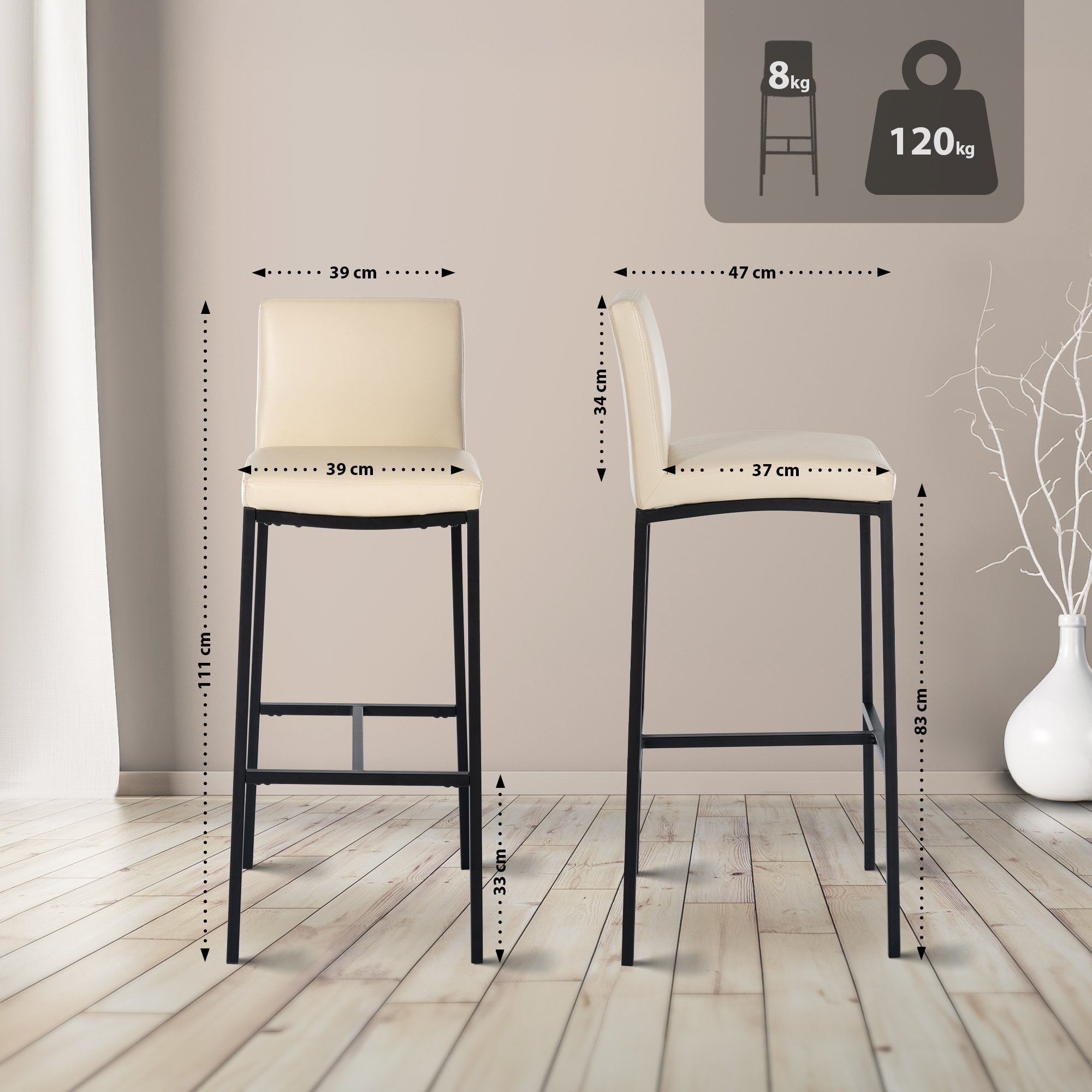 Tabouret de bar Freeport