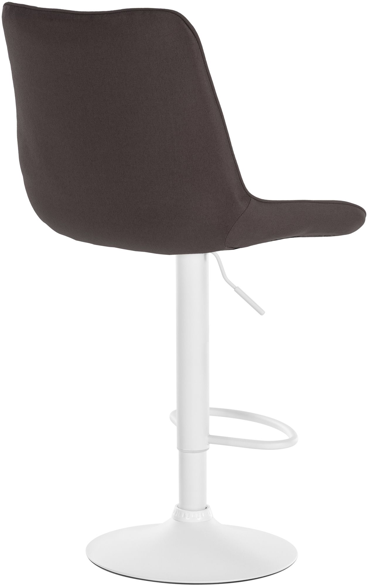 Tabouret de bar Toni en Tissu Pied trompette en Métal